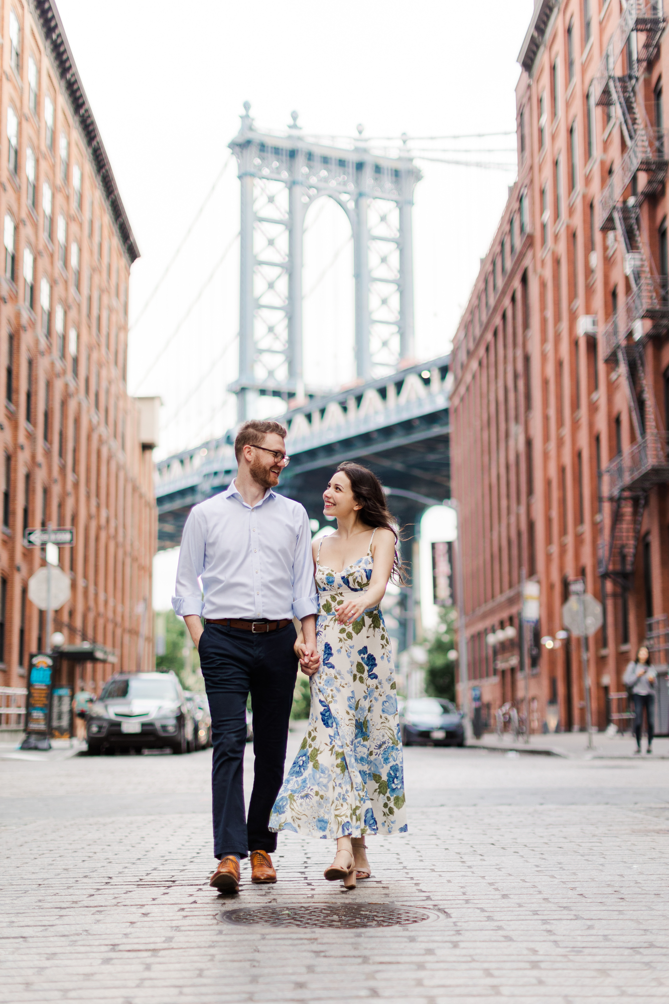 Joyous Engagement Photos in Brooklyn Heights