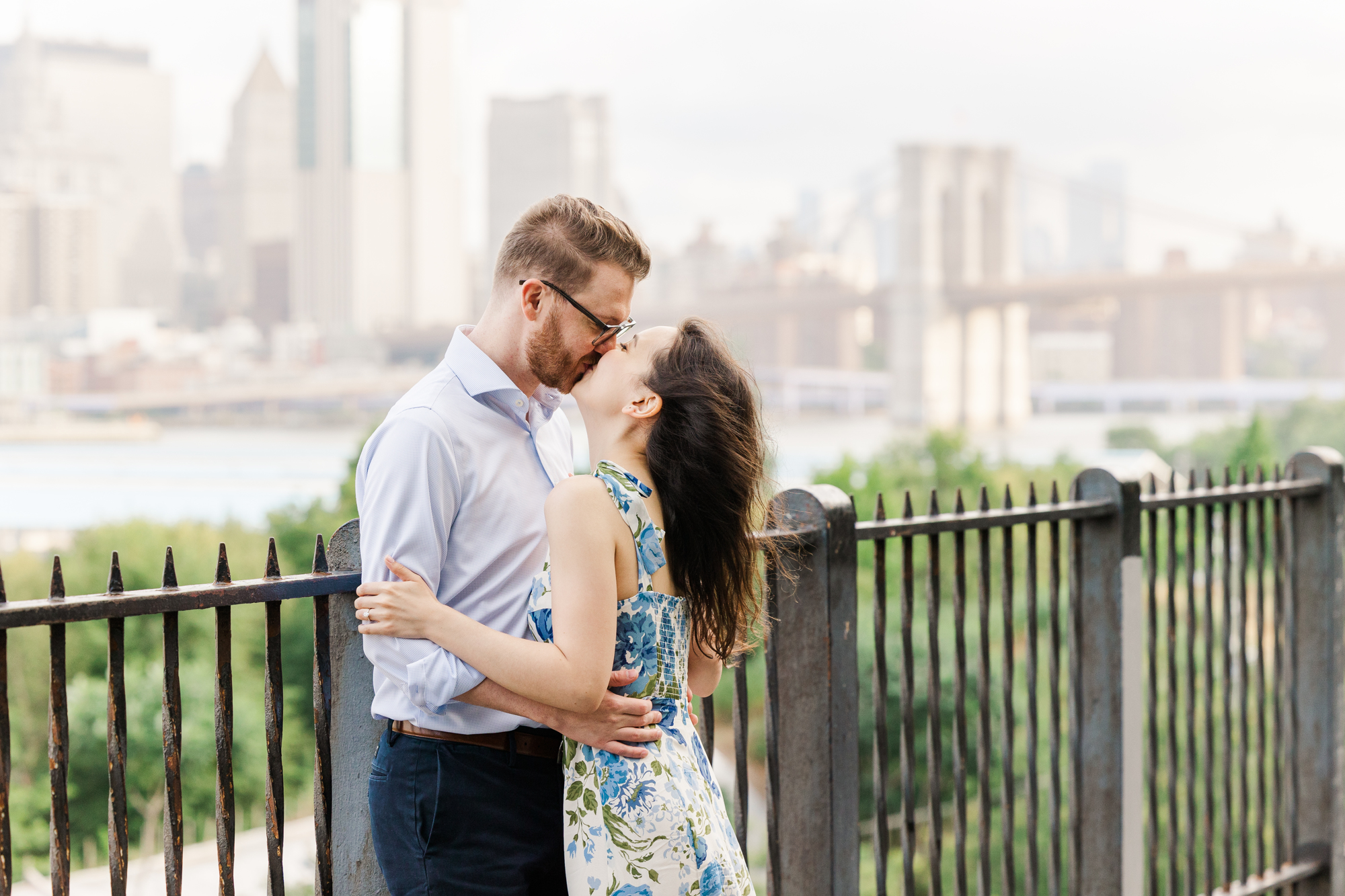 Joyful Engagement Photos in Brooklyn Heights
