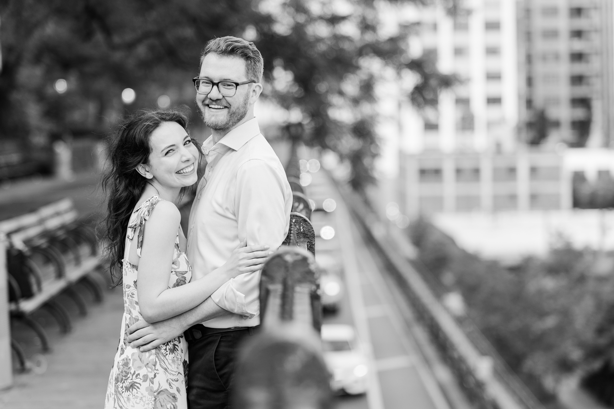 Fun Engagement Photos in Brooklyn Heights