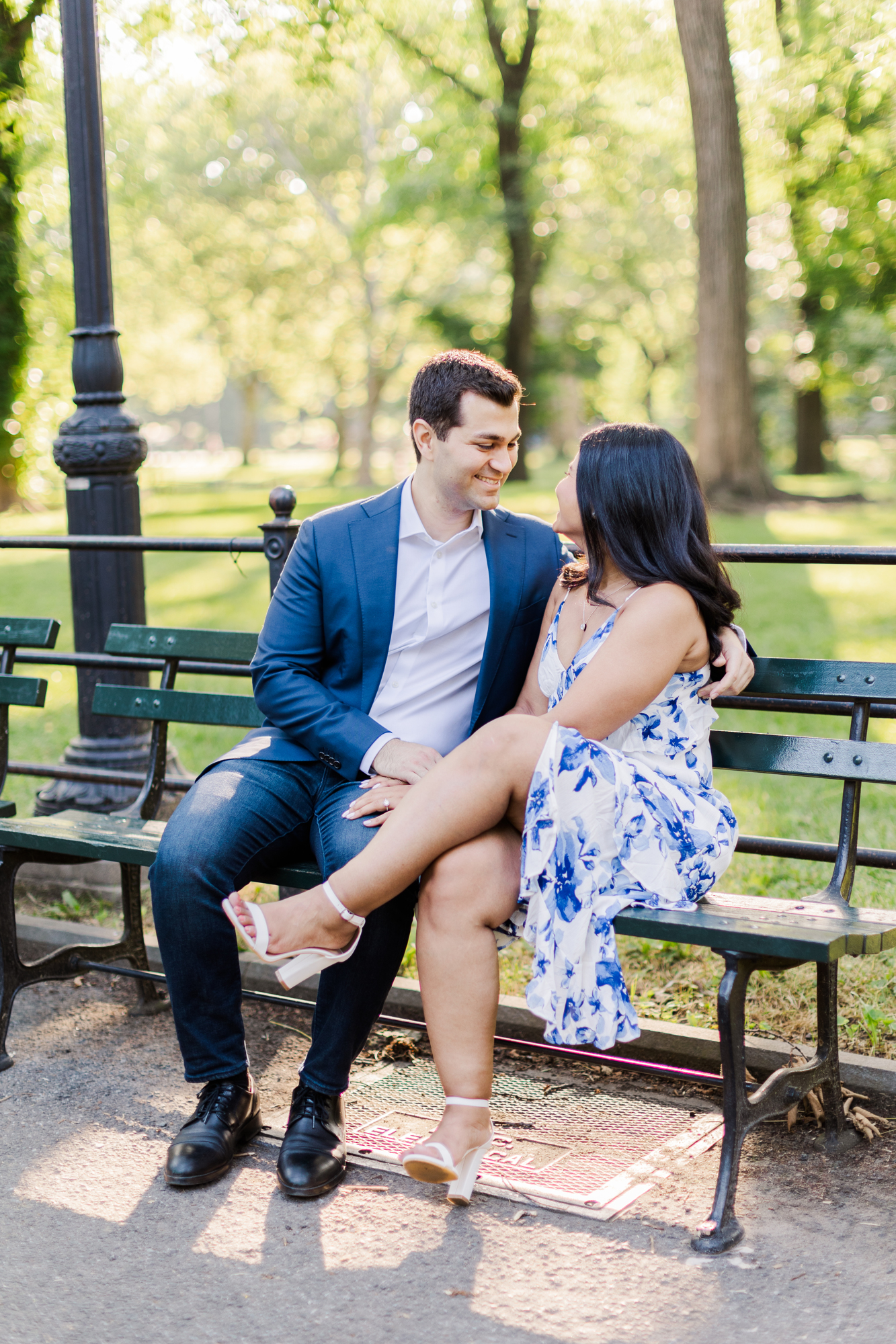 Charming Central Park Engagement Photography