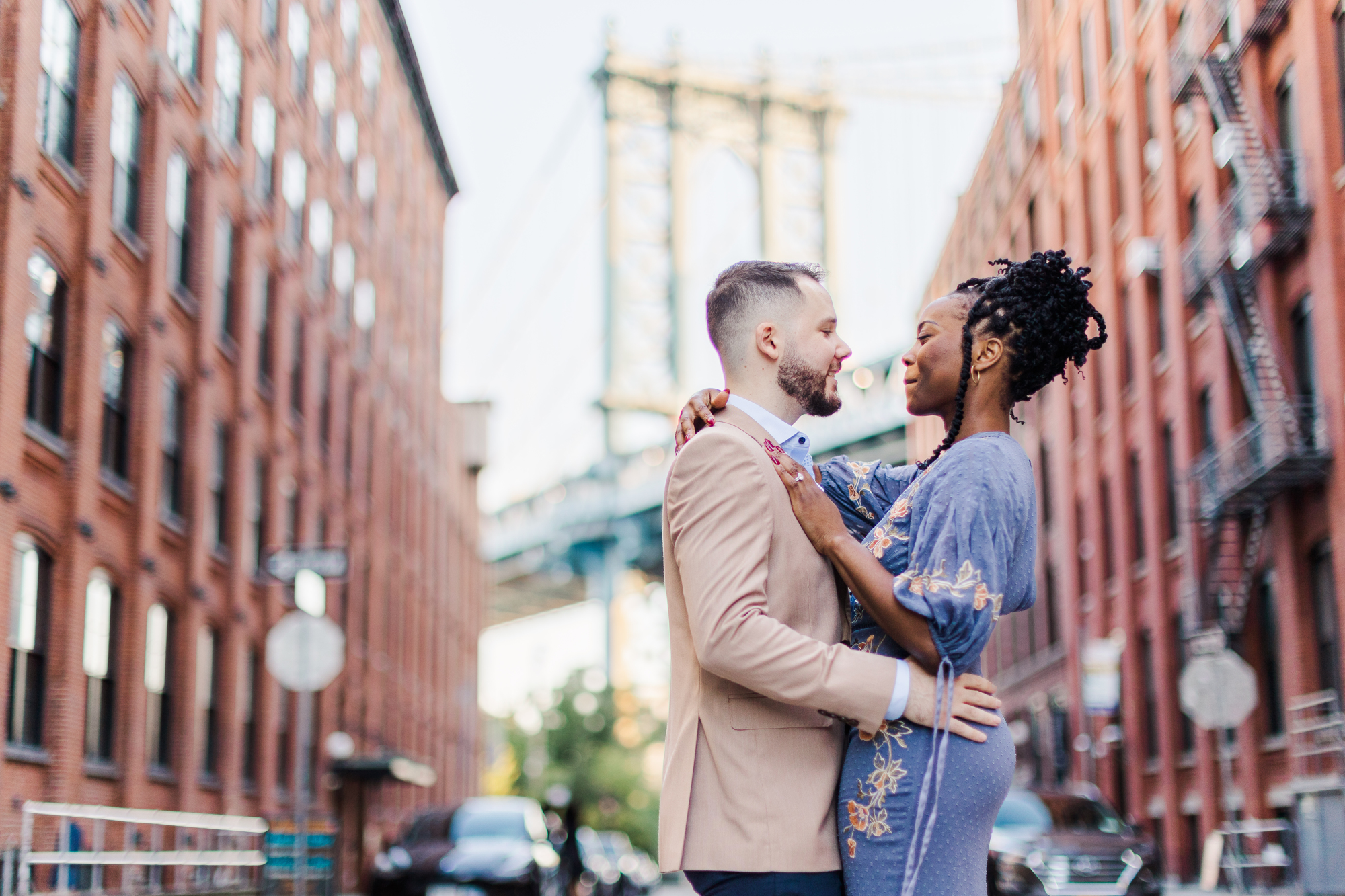 Whimsical Brooklyn Bridge Engagement Photos