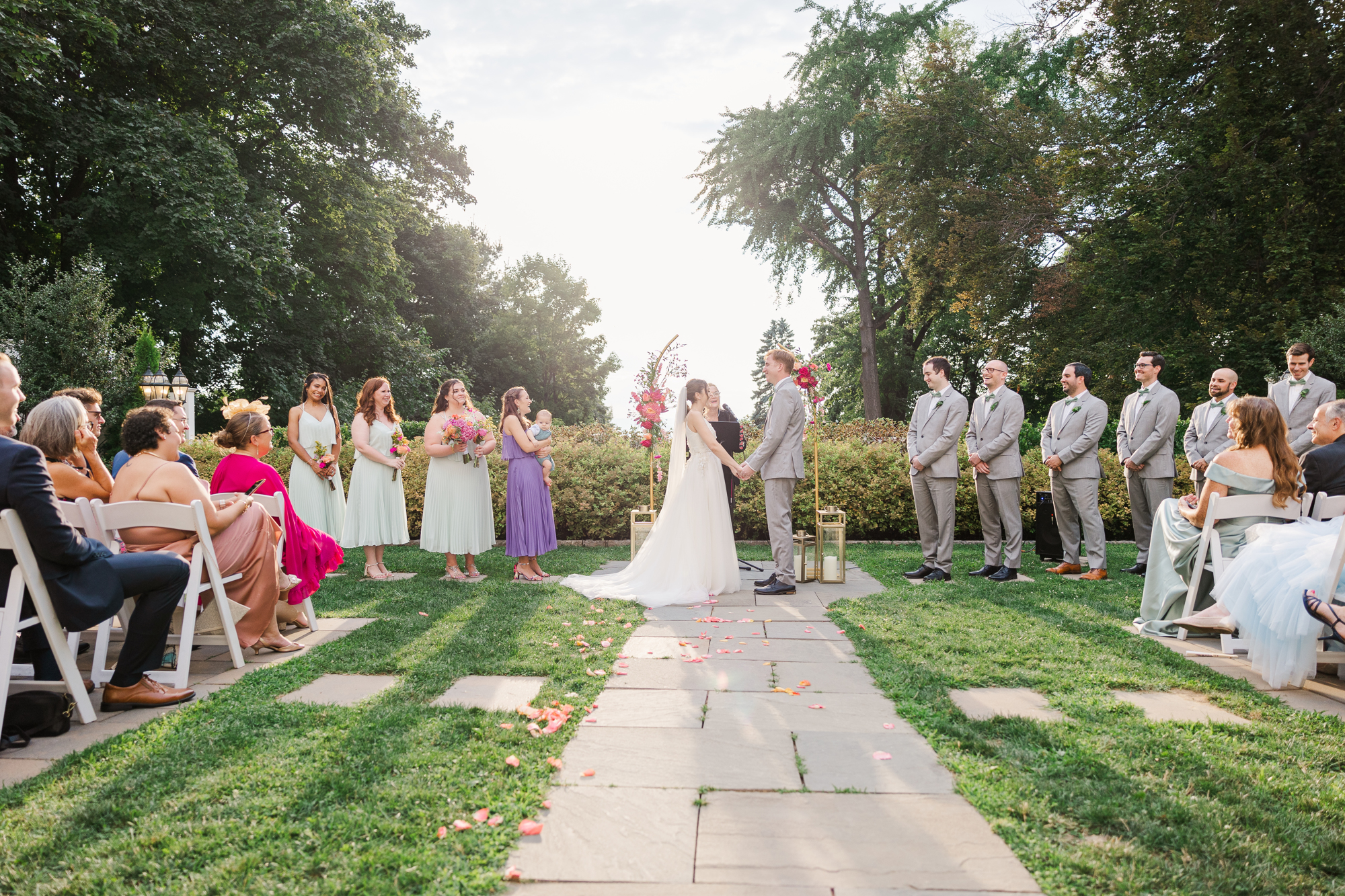 Playful Wedding at Briarcliff Manor in Summertime