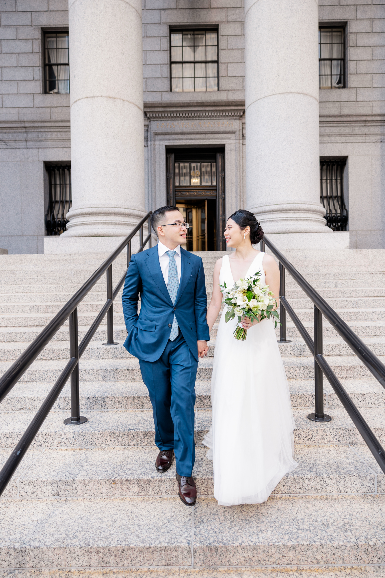 Joyous NYC City Hall Wedding Photographer