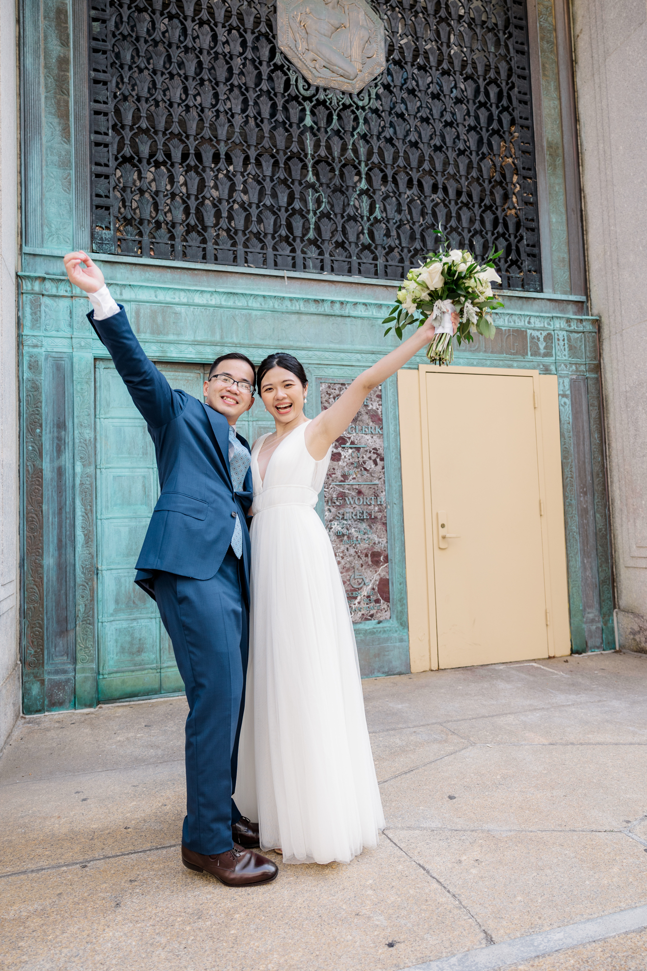 Joyful NYC City Hall Wedding Photographer