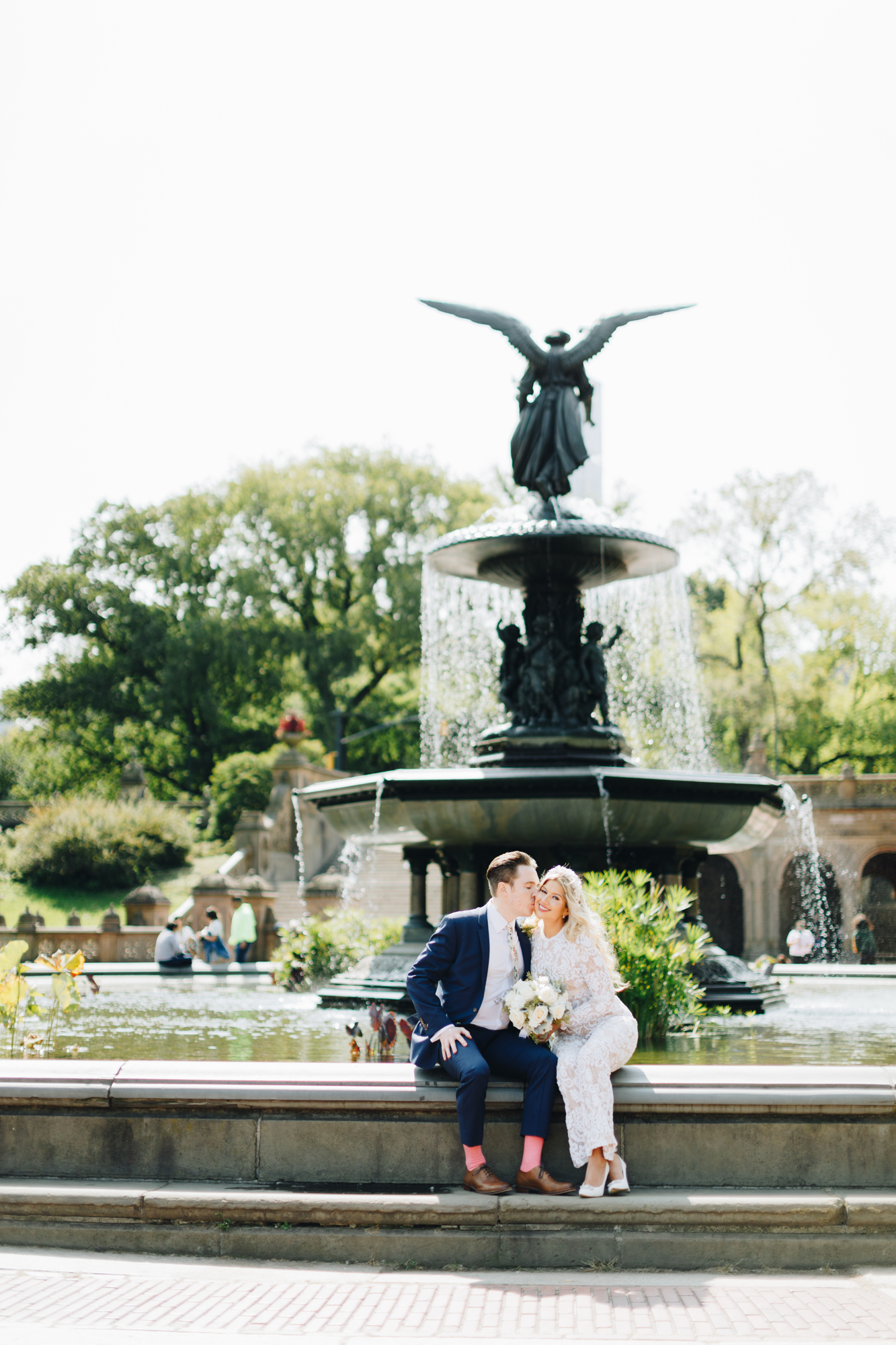 Gorgeous First Look During Elopement Photos