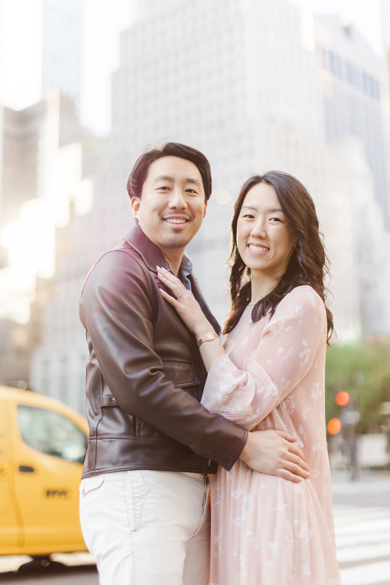 Beautiful Central Park Engagement Photos in the Spring