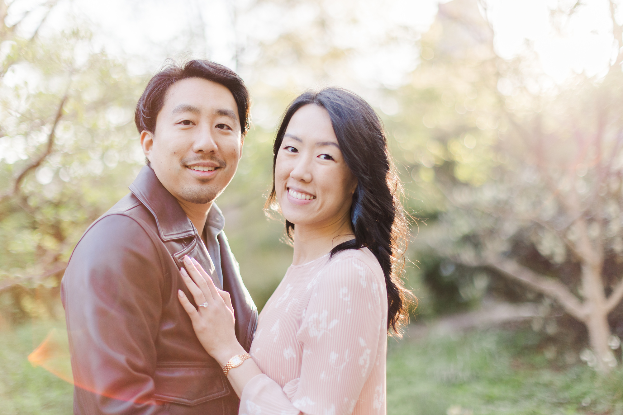 Vibrant Central Park Engagement Photos in the Spring
