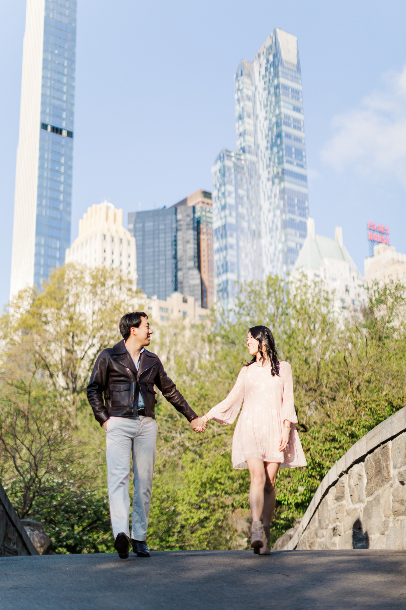 Intimate Central Park Engagement Photos in the Spring