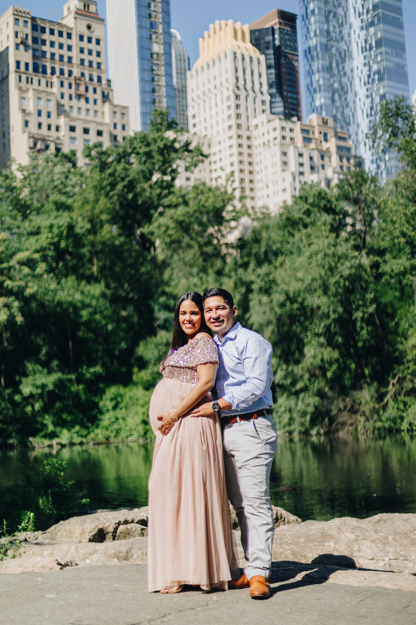 Radiant Central Park Maternity Photos