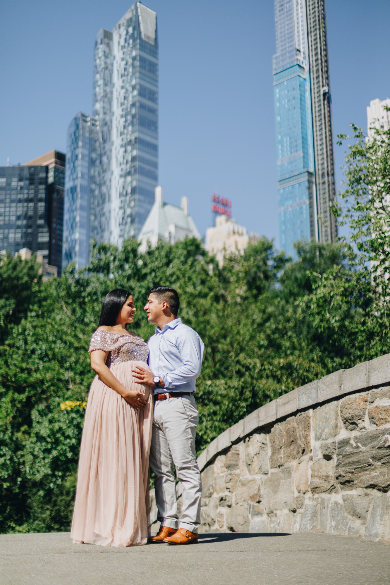 Joyful Central Park Maternity Photos