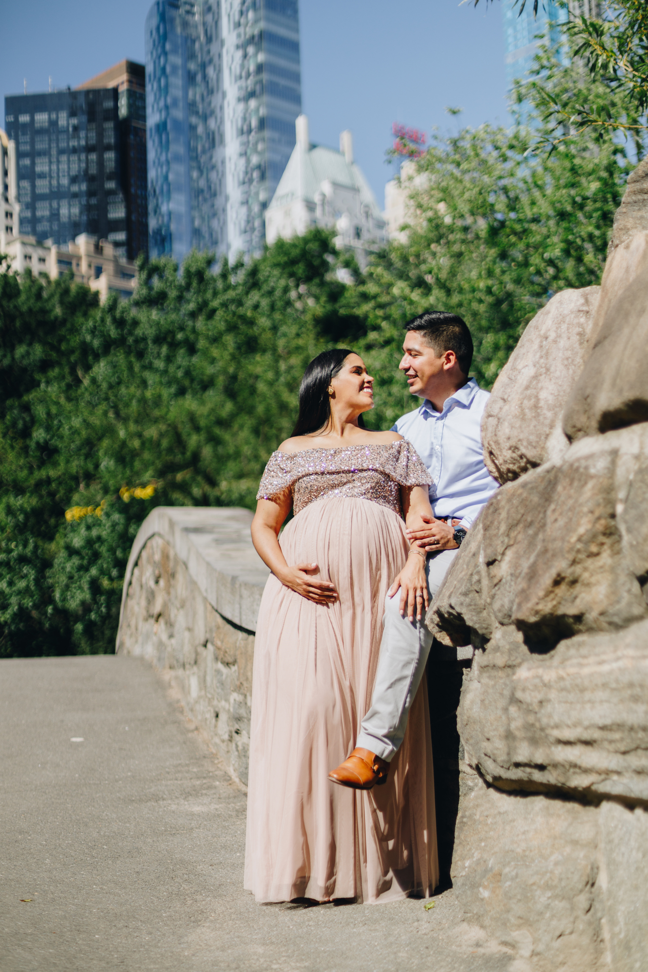 Magical Central Park Maternity Photos