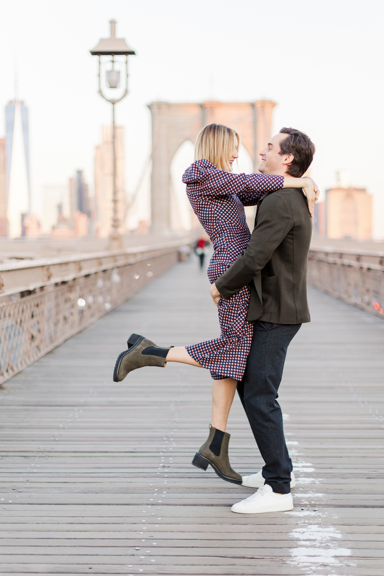 Flawless Engagement Photos in Brooklyn Bridge Park