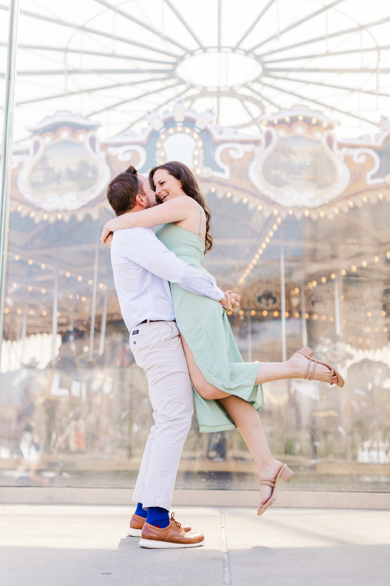 Candid DUMBO Engagement Session in New York
