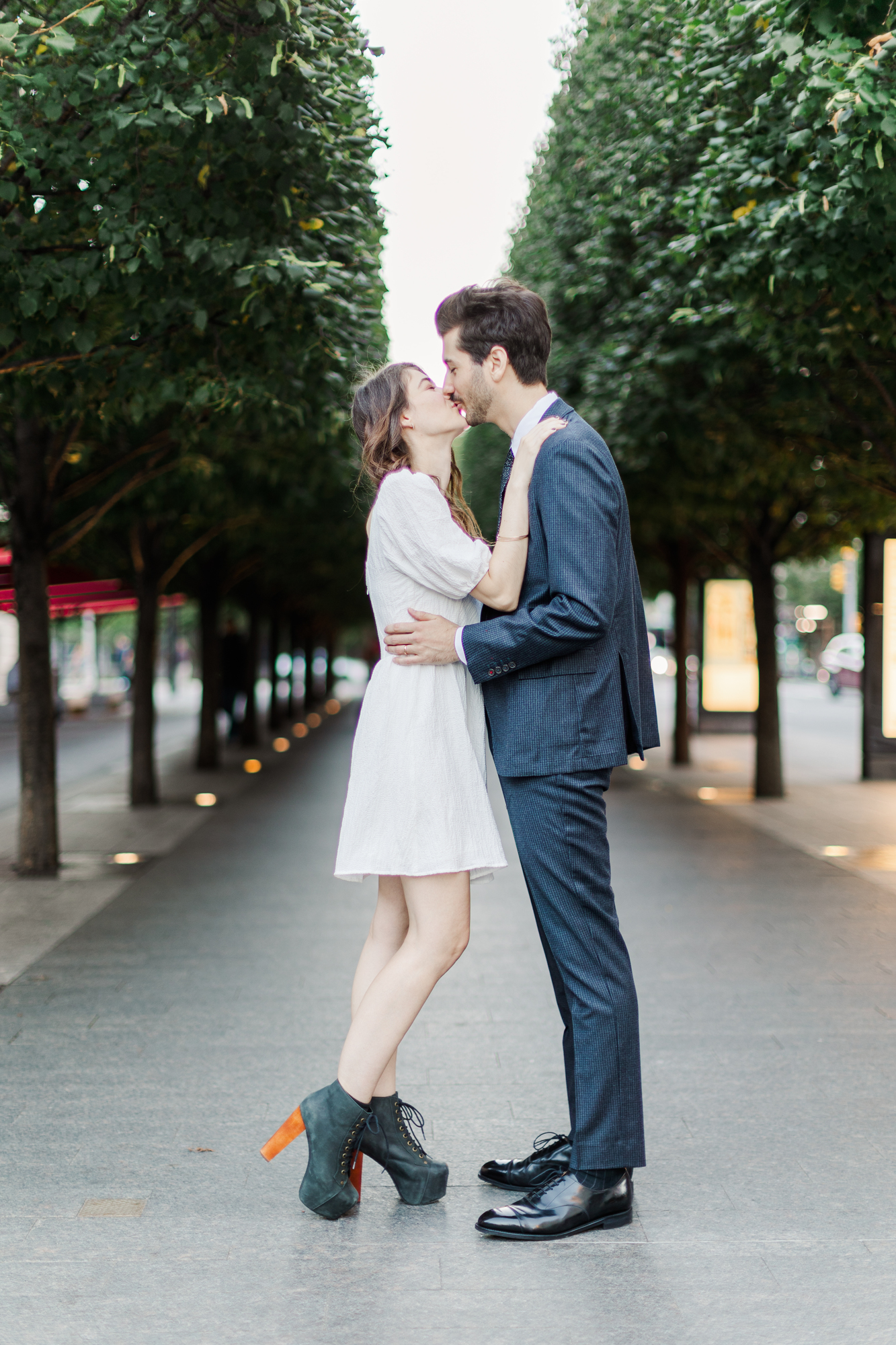 Bright Central Park Engagement Photos in NYC