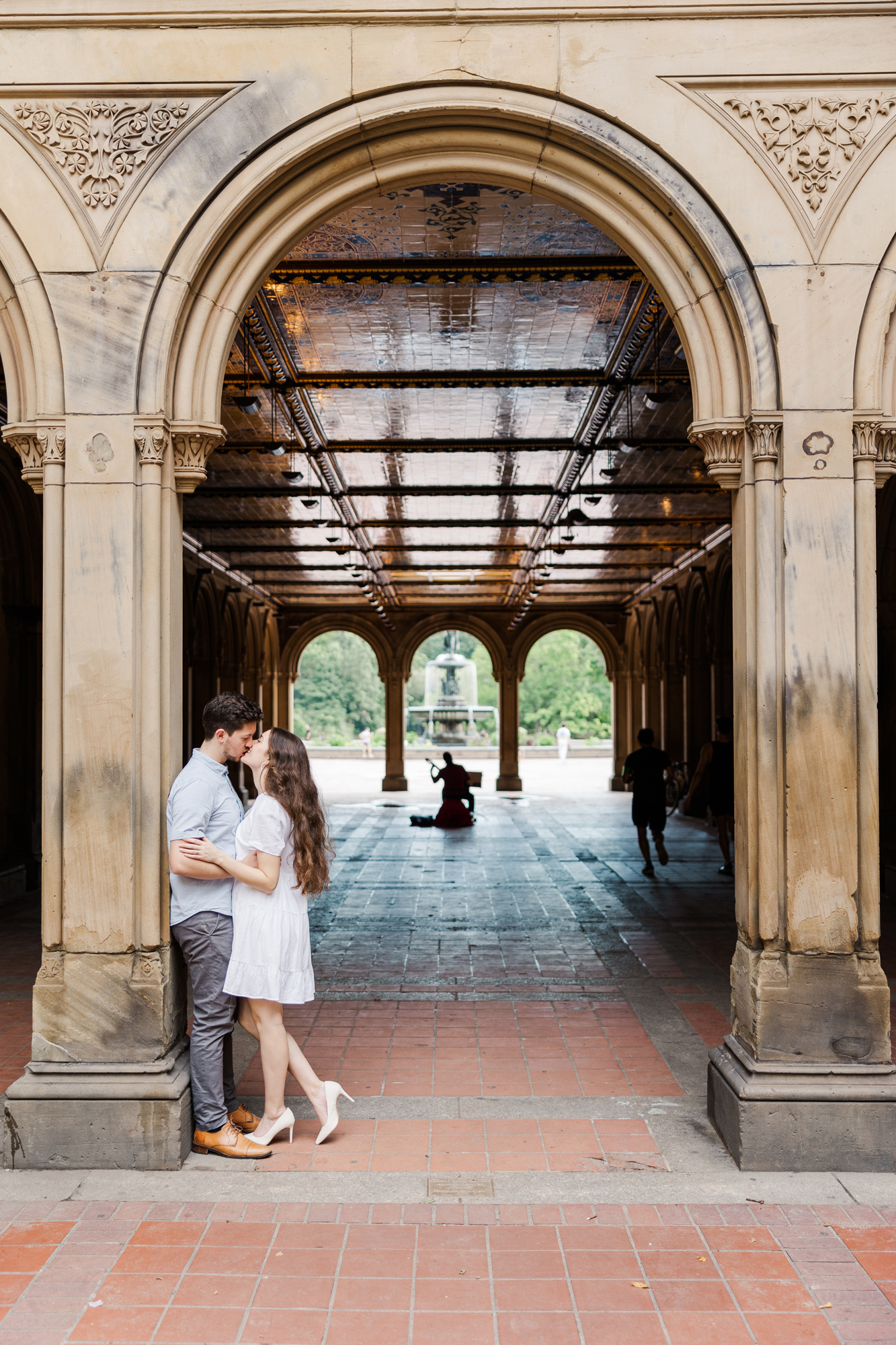 Charming Central Park Engagement Photography