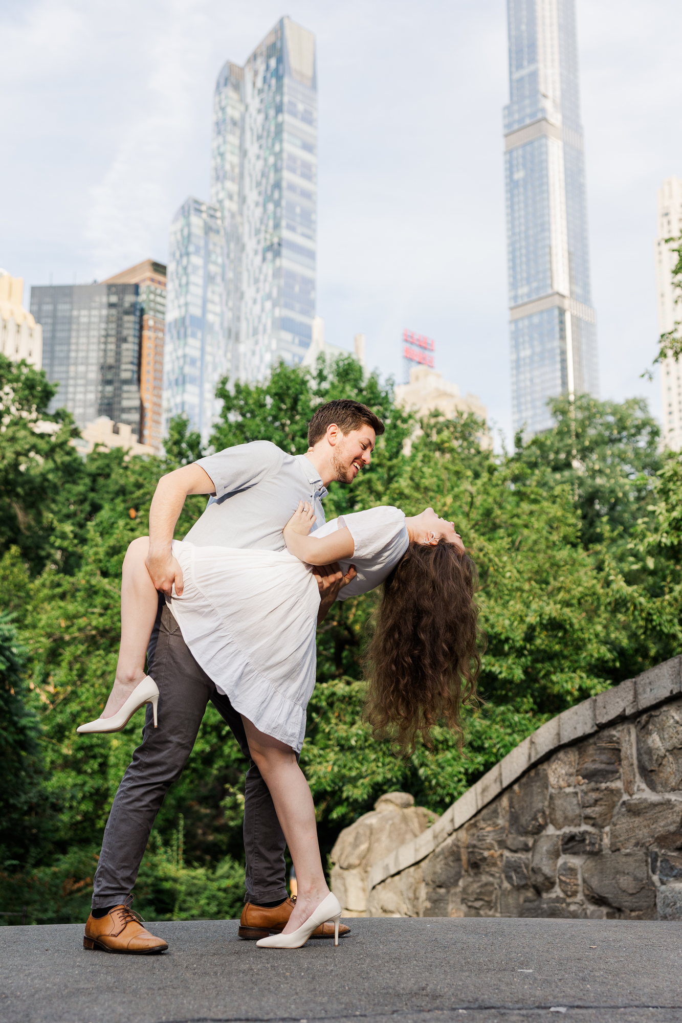 Elegant Central Park Engagement Photography