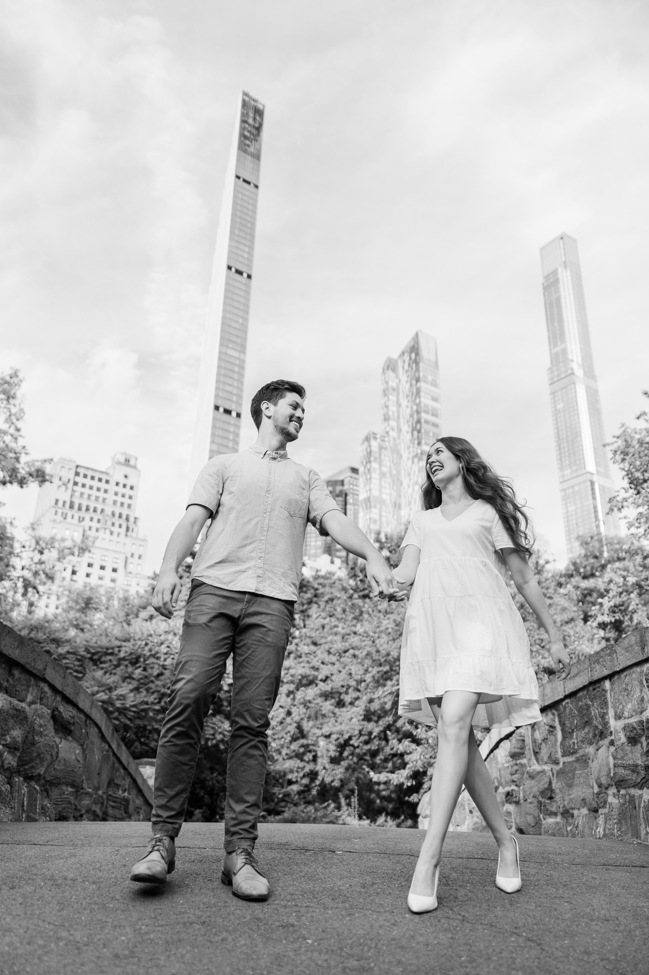 Bright Central Park Engagement Photography