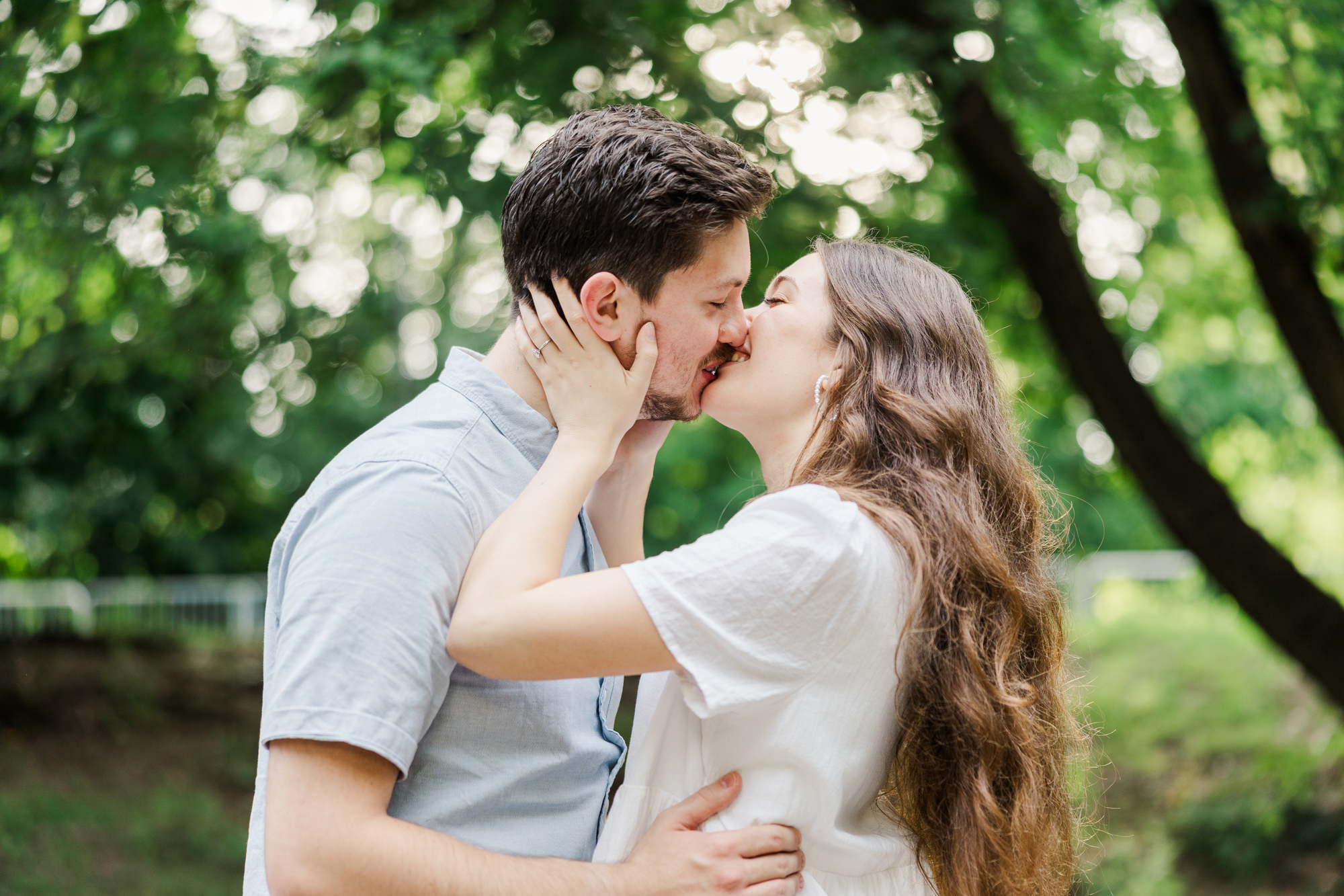 Striking Central Park Engagement Photography