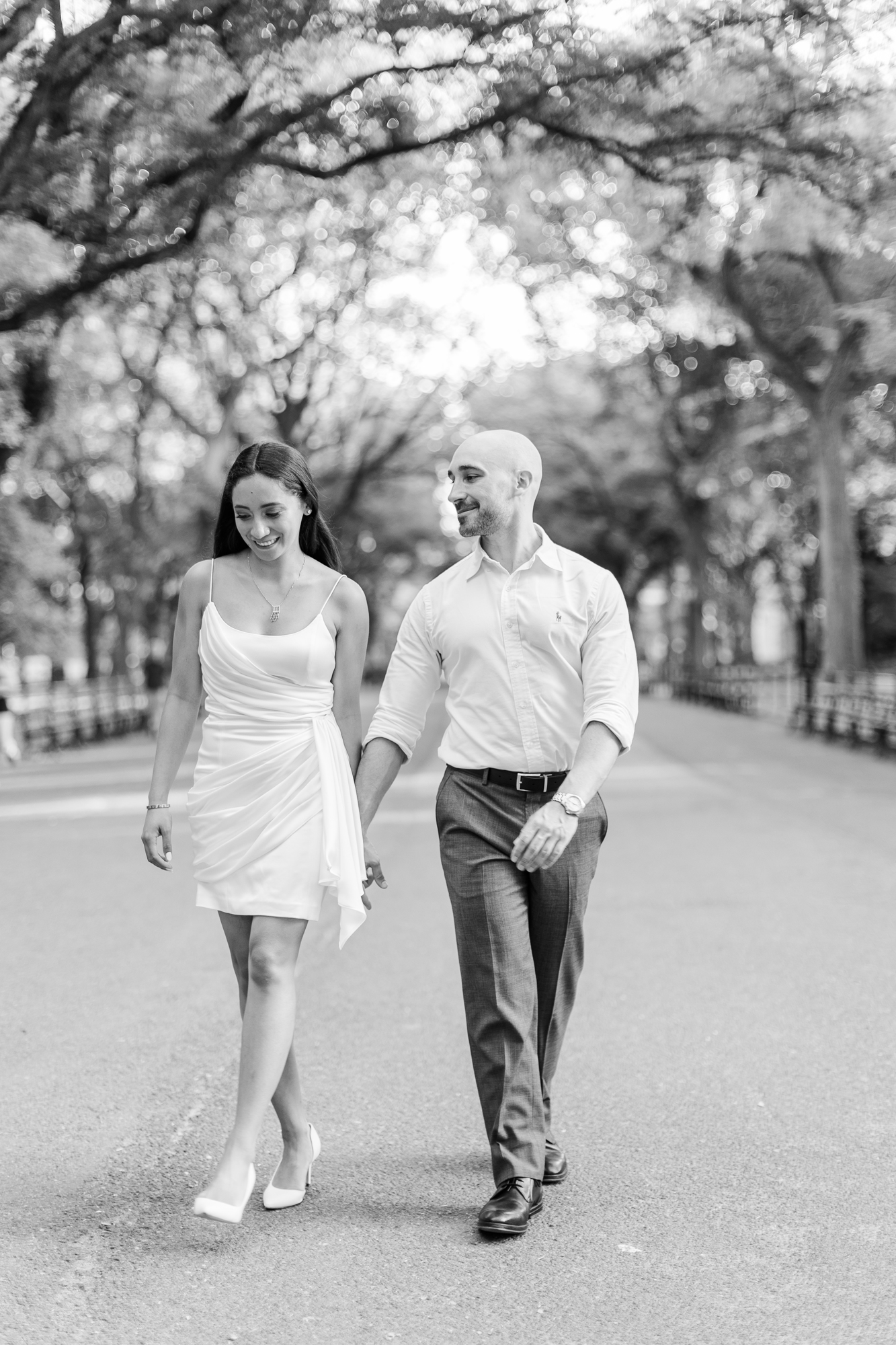 Vibrant Engagement Photo Shoot at Bethesda Terrace