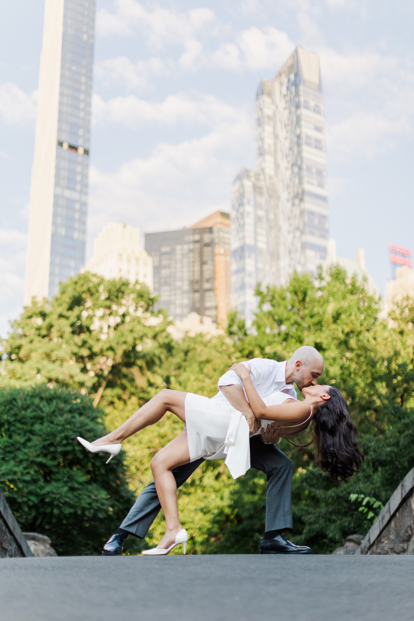 Striking Engagement Photo Shoot at Bethesda Terrace