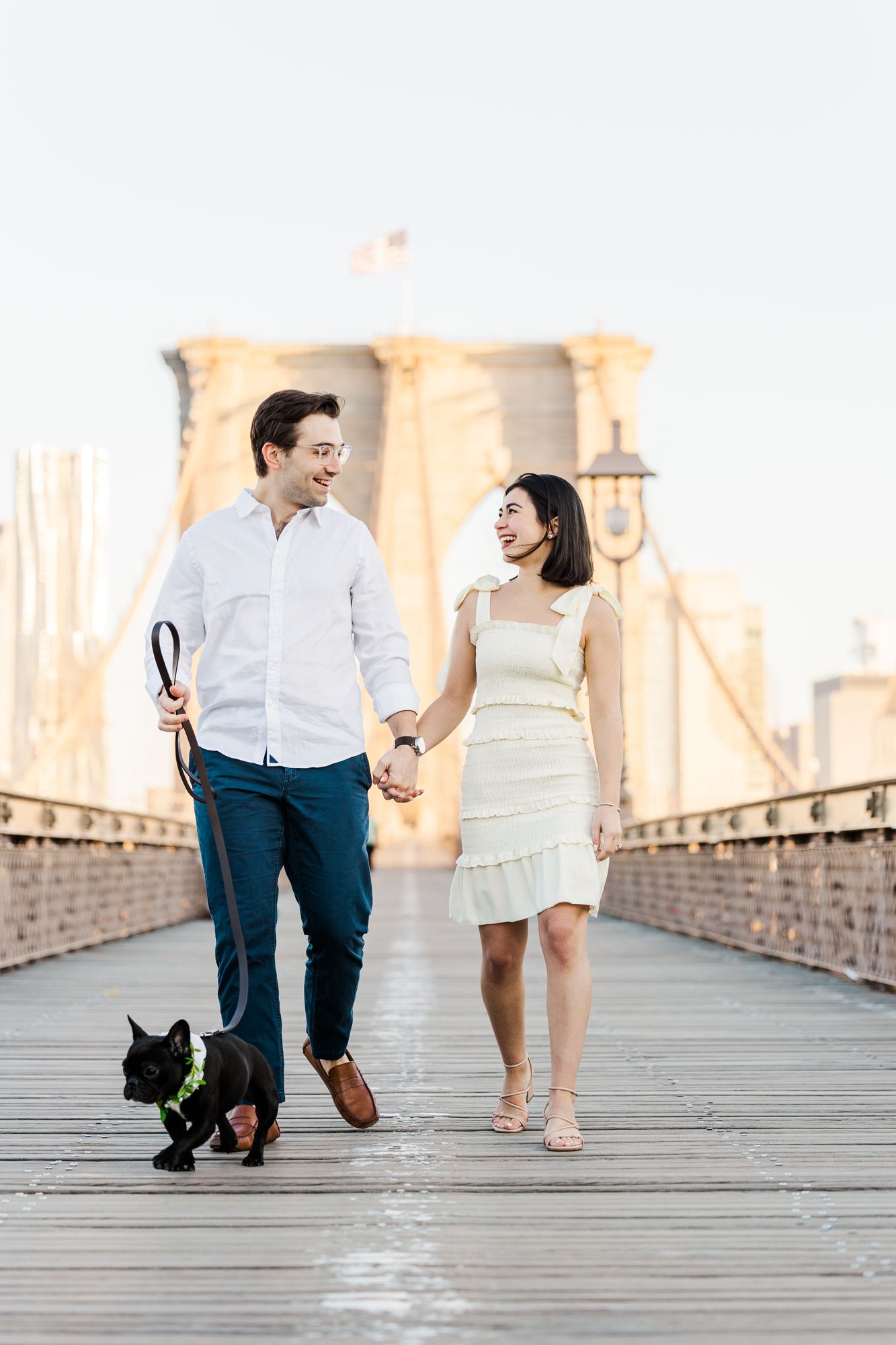 Beautiful Brooklyn Bridge Engagement Photography