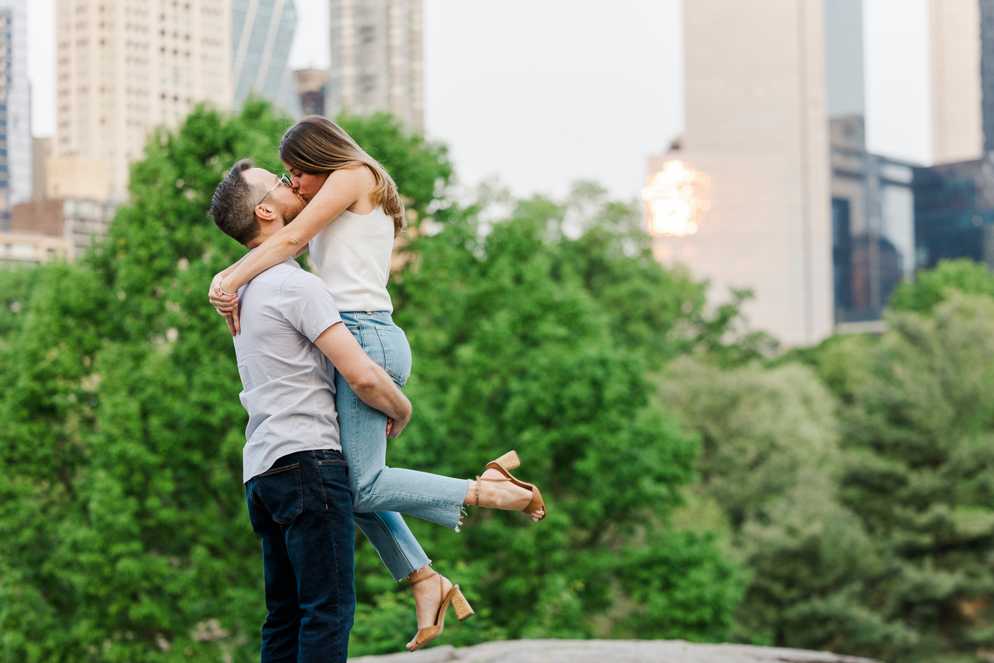 Elegant Central Park Engagement Shoot