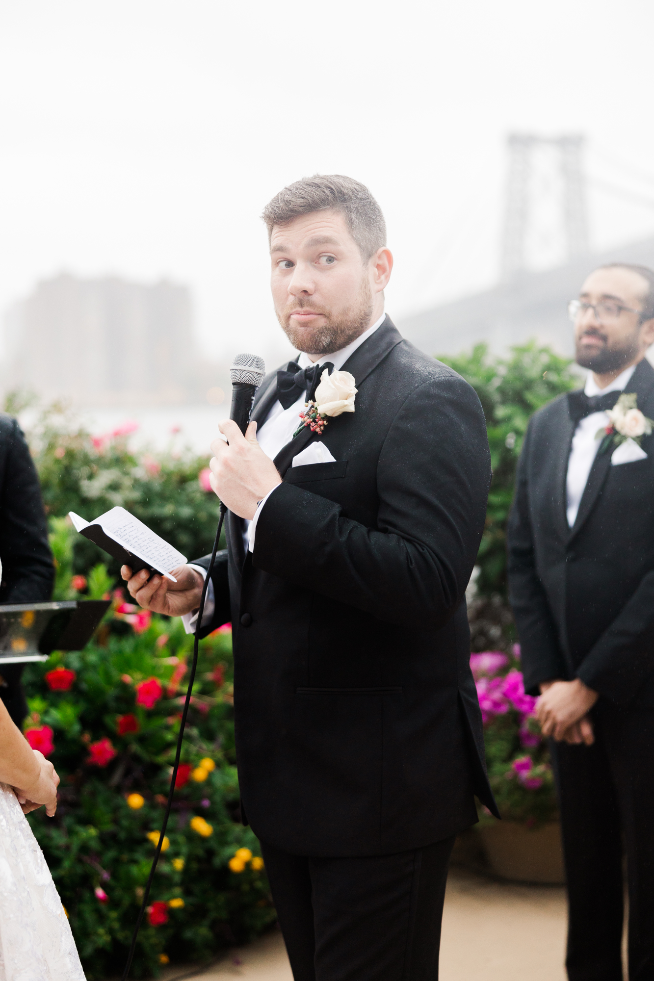 Striking Giando On The Water Wedding in Brooklyn