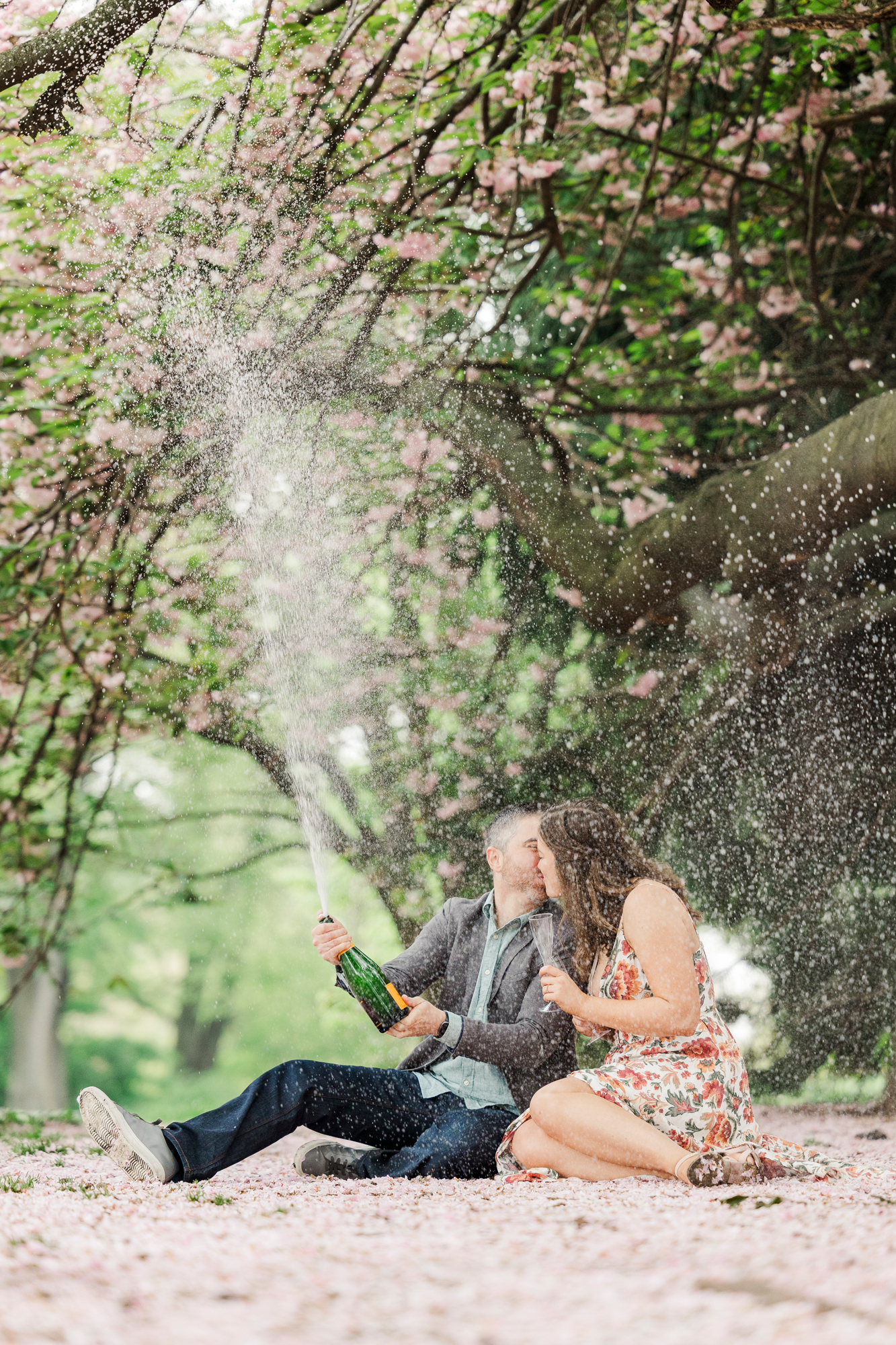 Whimsical Prospect Park Engagement Pictures