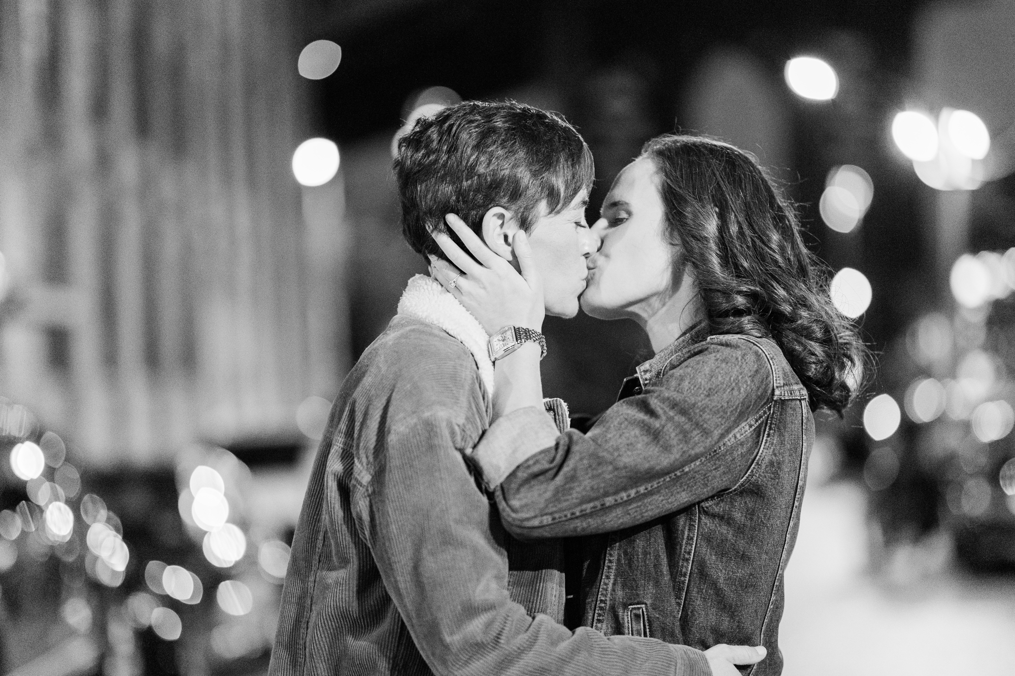 Dazzling DUMBO Engagement Photo Shoot in NYC
