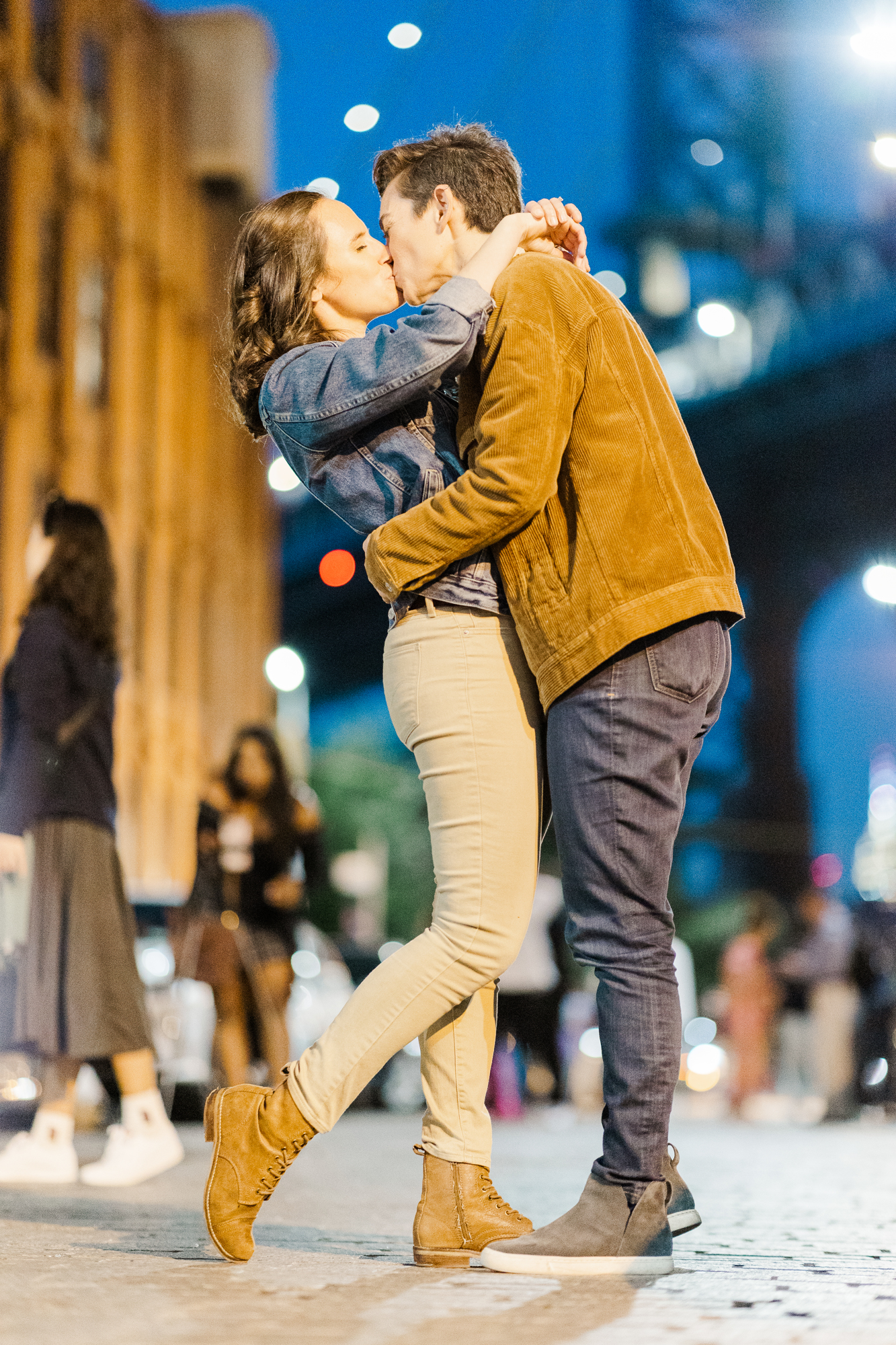 Sensational DUMBO Engagement Photo Shoot in NYC