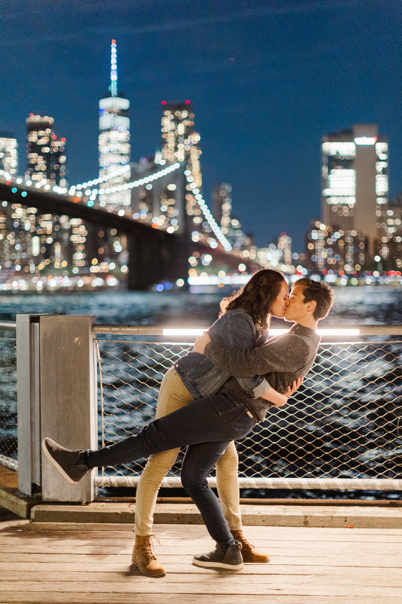 Unique DUMBO Engagement Photo Shoot in NYC