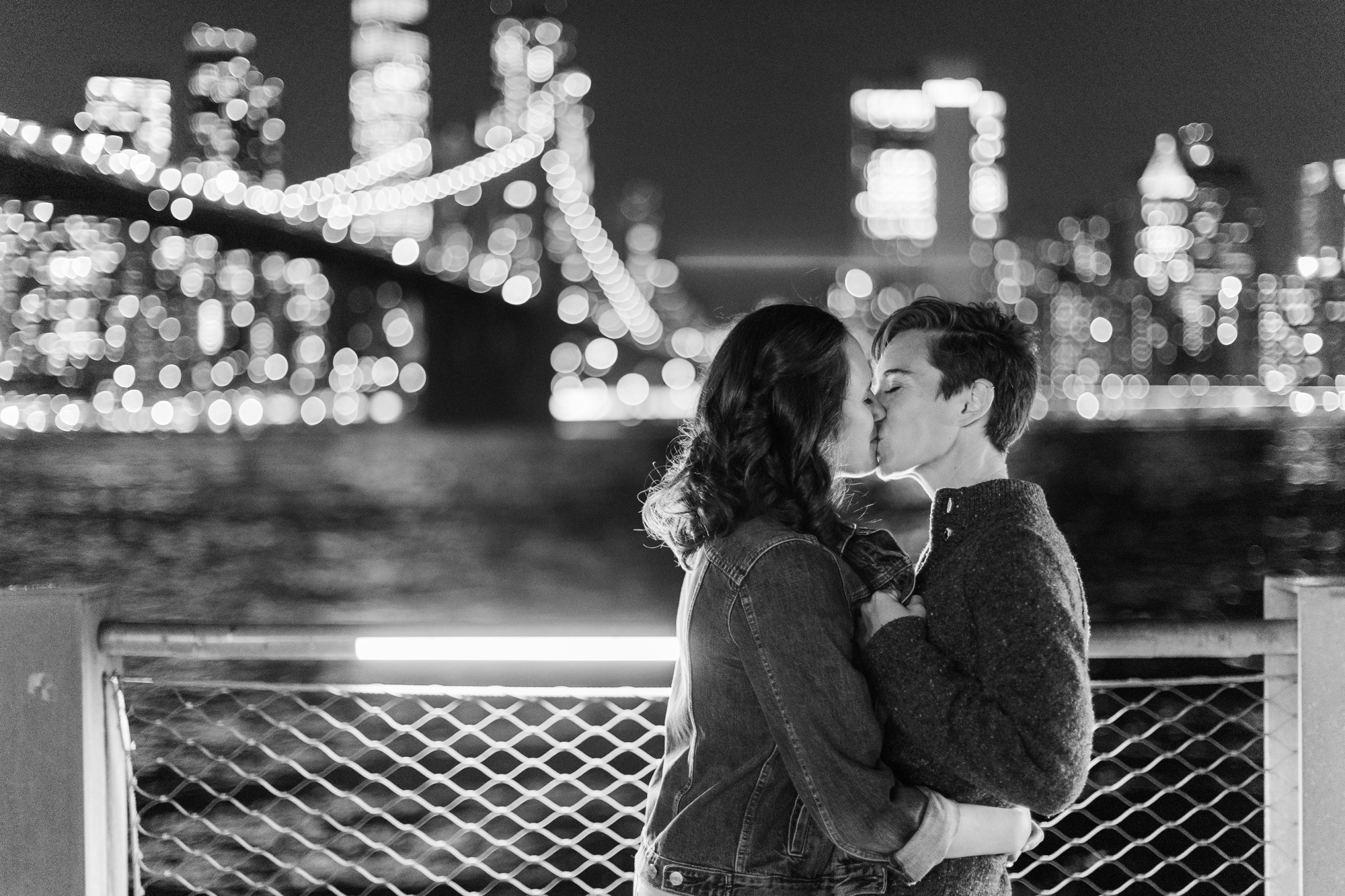 Vibrant DUMBO Engagement Photo Shoot in NYC