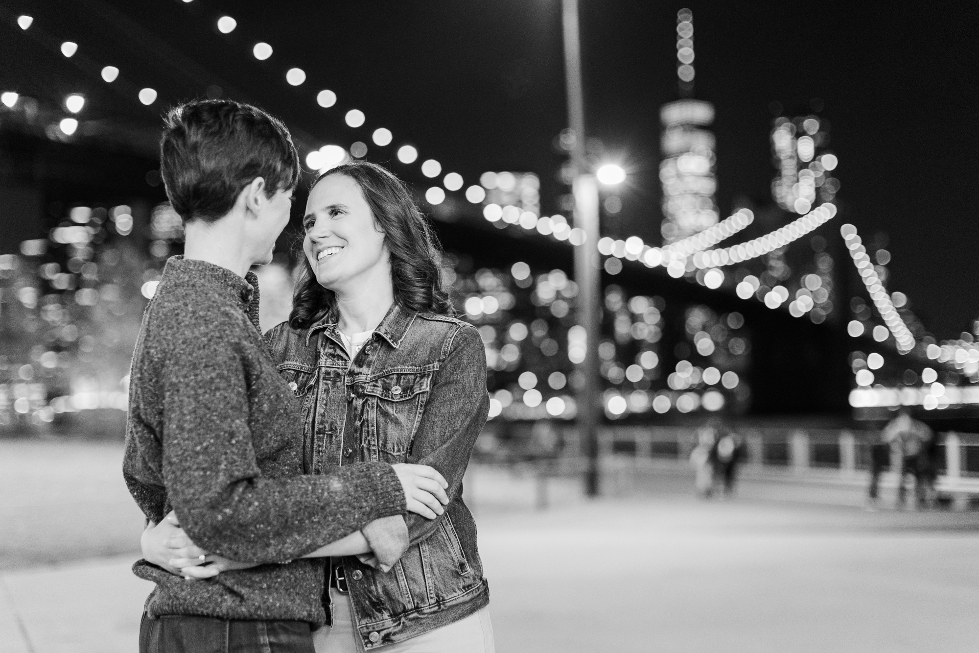 Candid DUMBO Engagement Photo Shoot in NYC