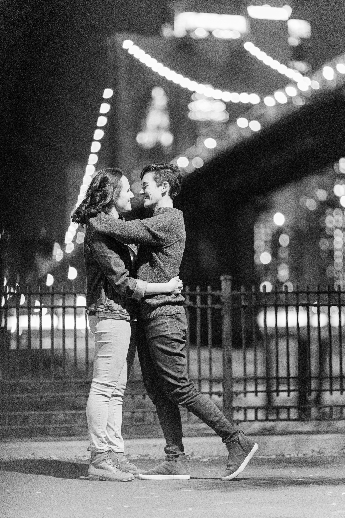 Stunning DUMBO Engagement Photo Shoot in NYC