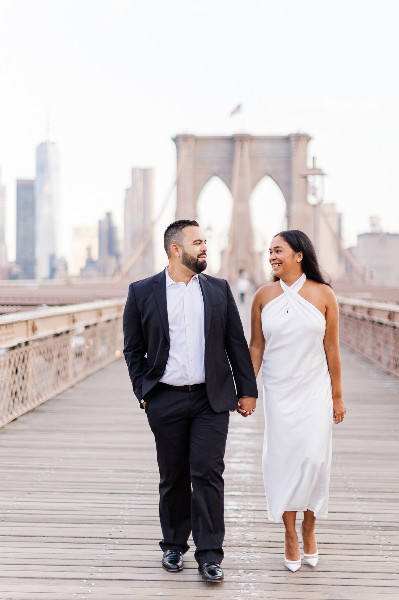 Charming Brooklyn Bridge Park Engagement Session