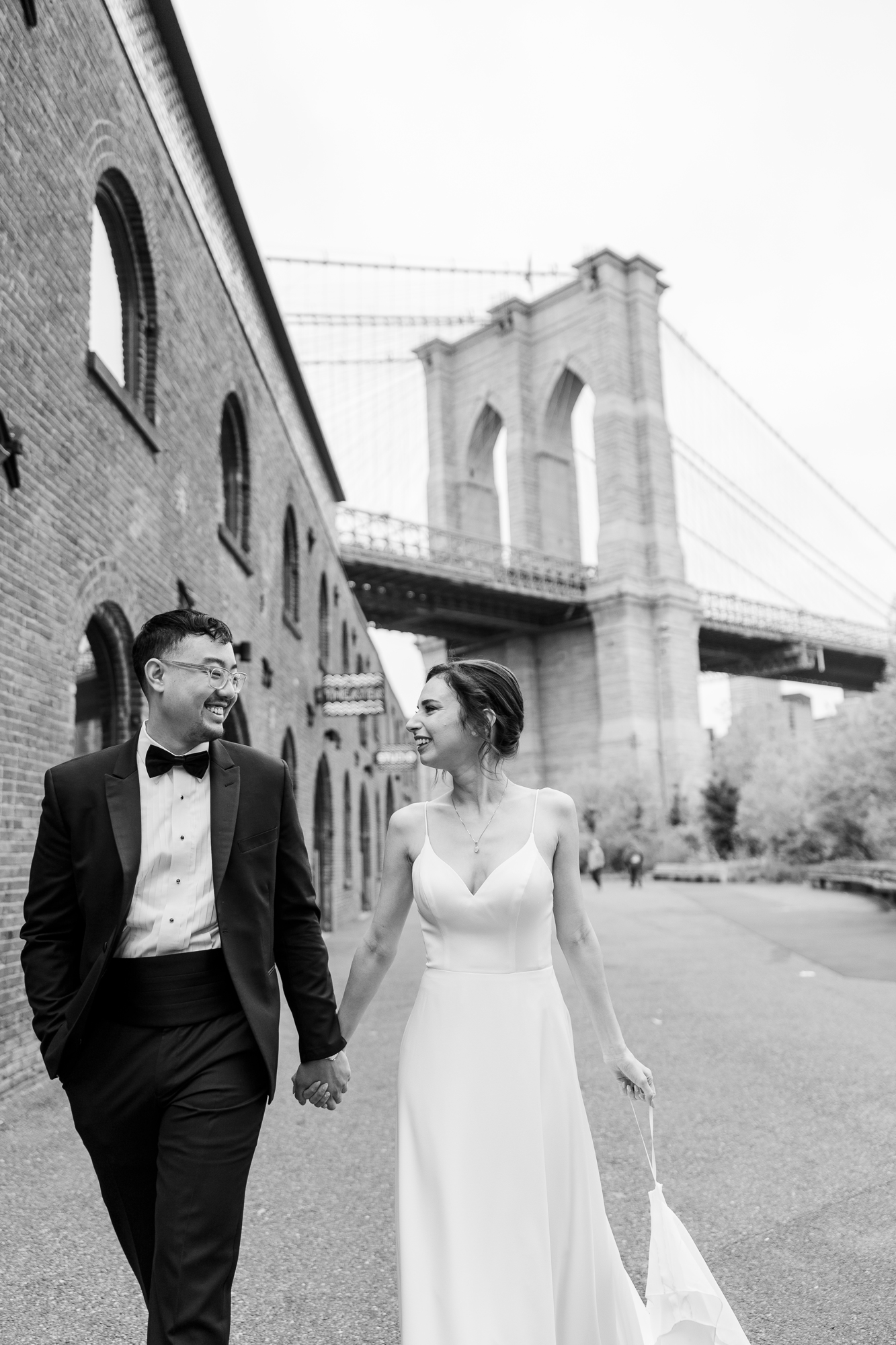 Striking Deity Wedding in Brooklyn Bridge Park