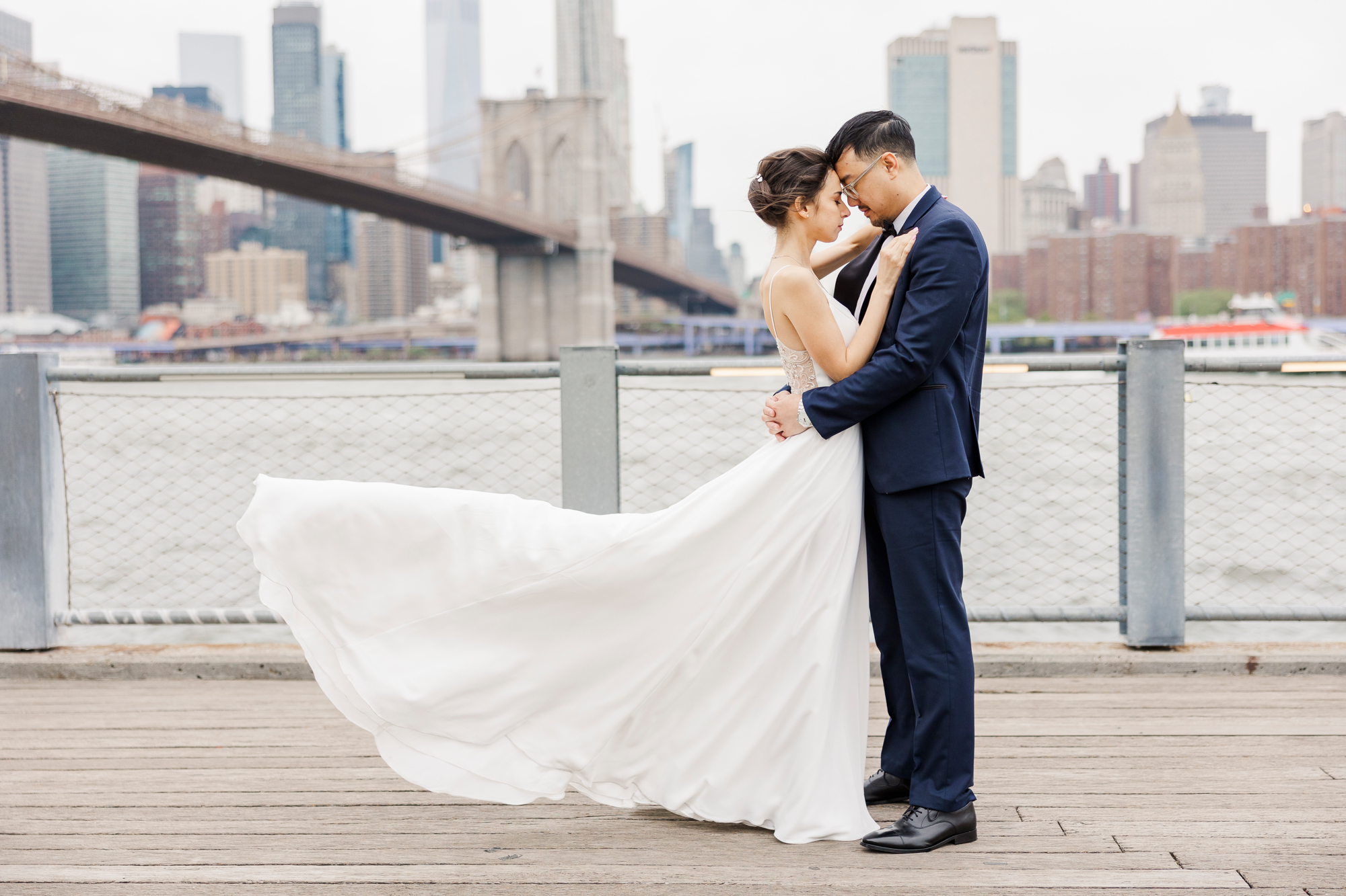 Radiant Deity Wedding in Brooklyn Bridge Park