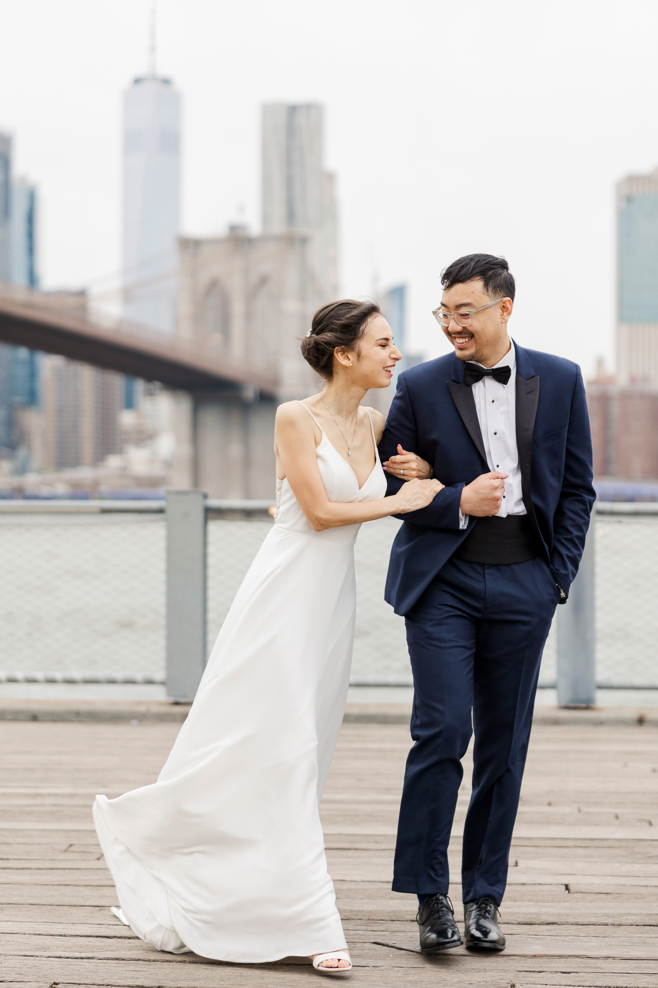 Joyous Deity Wedding in Brooklyn Bridge Park