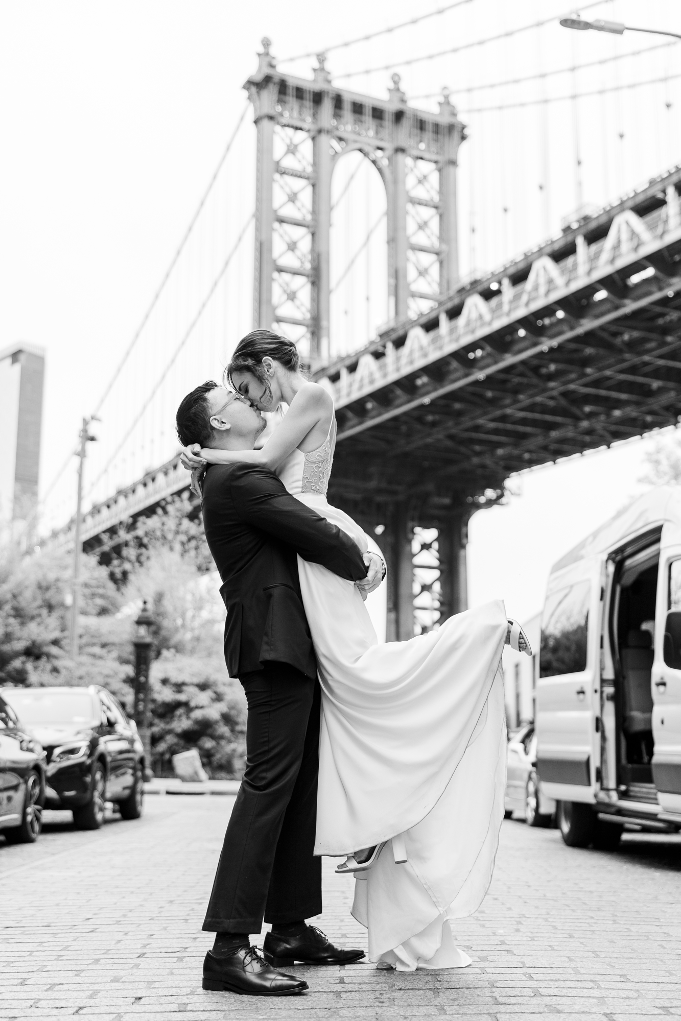 Candid Deity Wedding in Brooklyn Bridge Park