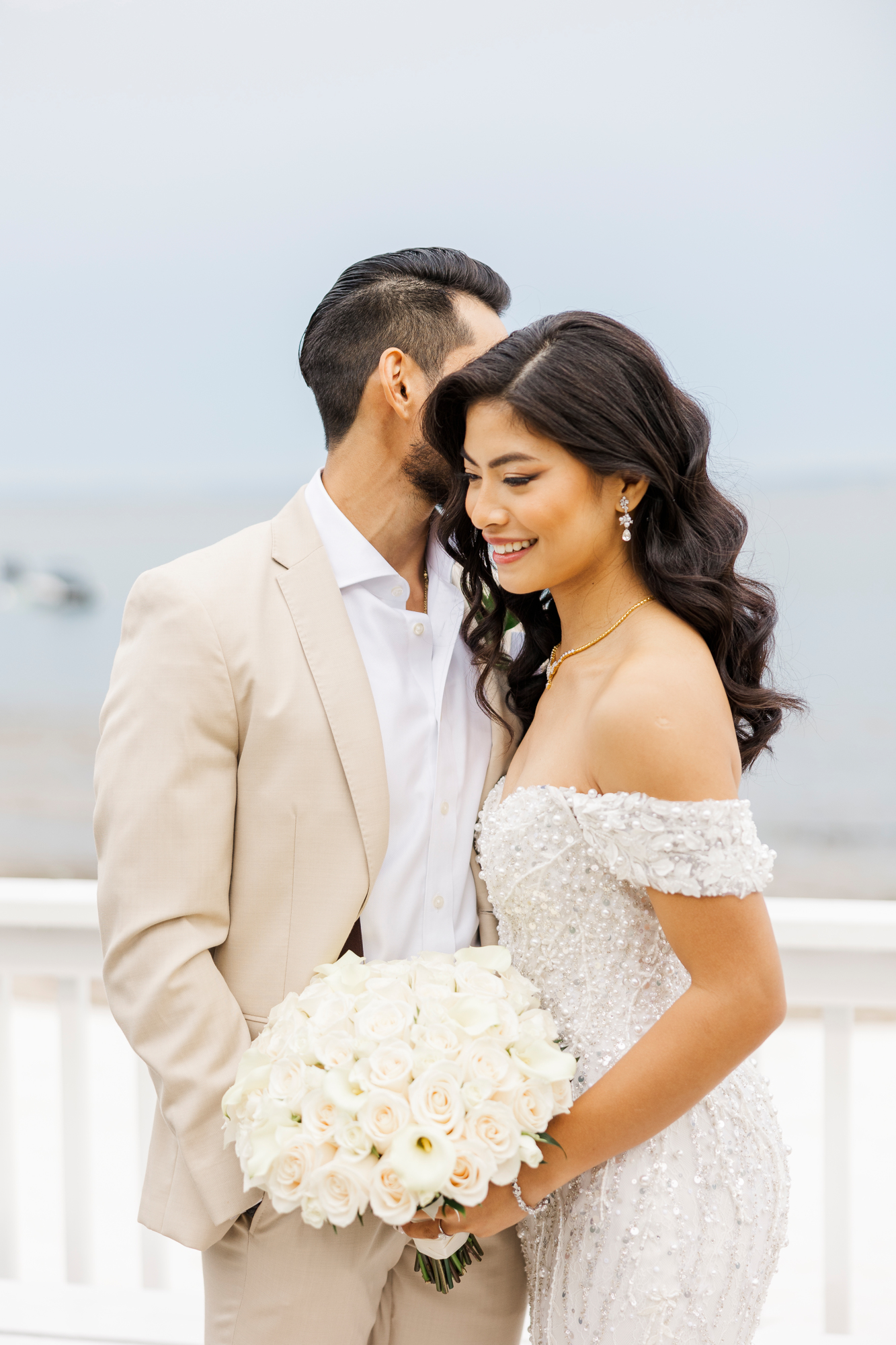 Stylish Indoor Ceremony at Surf Club On The Sound