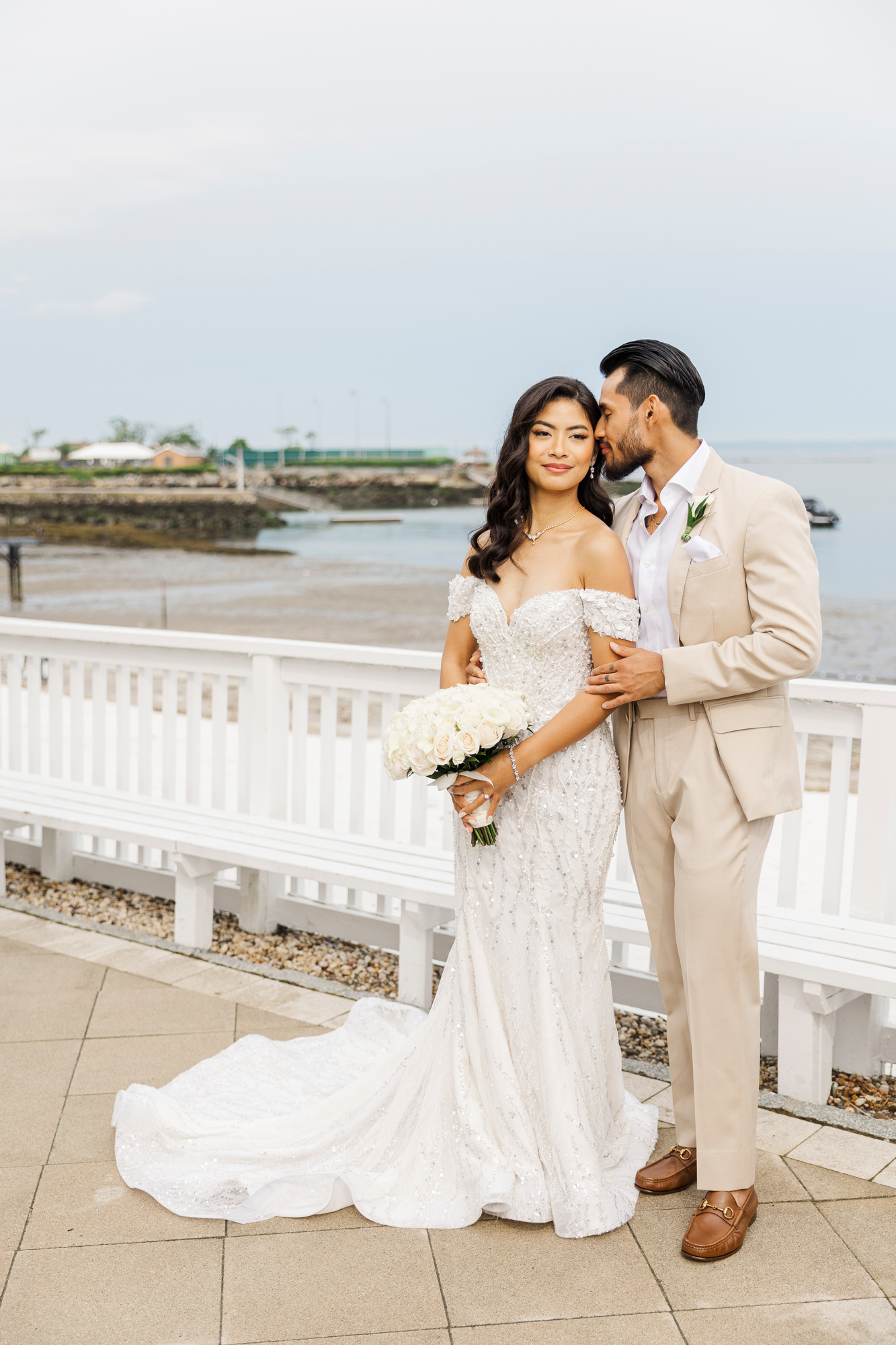 Dazzling Indoor Ceremony at Surf Club On The Sound