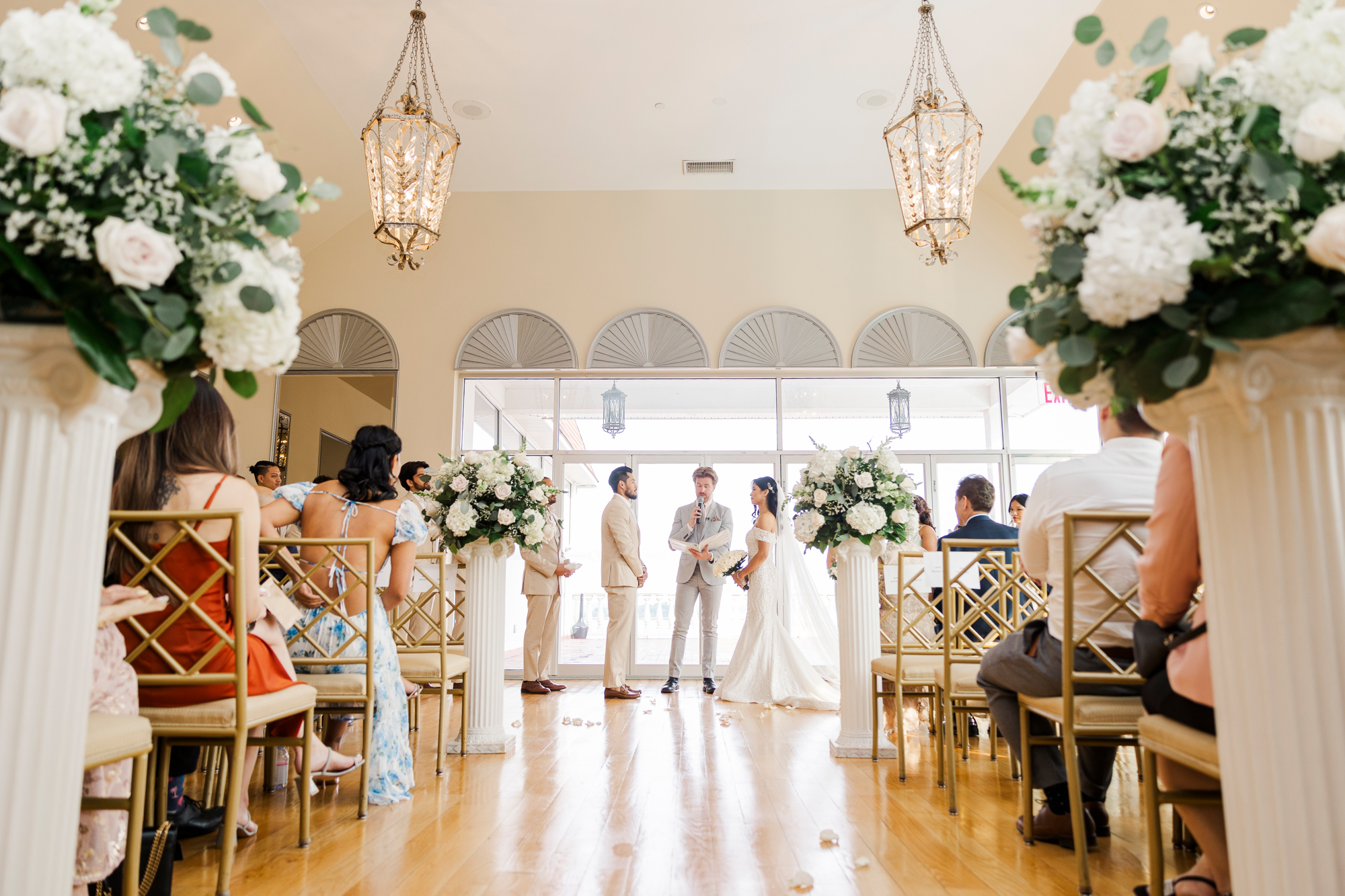 Flawless Indoor Ceremony at Surf Club On The Sound