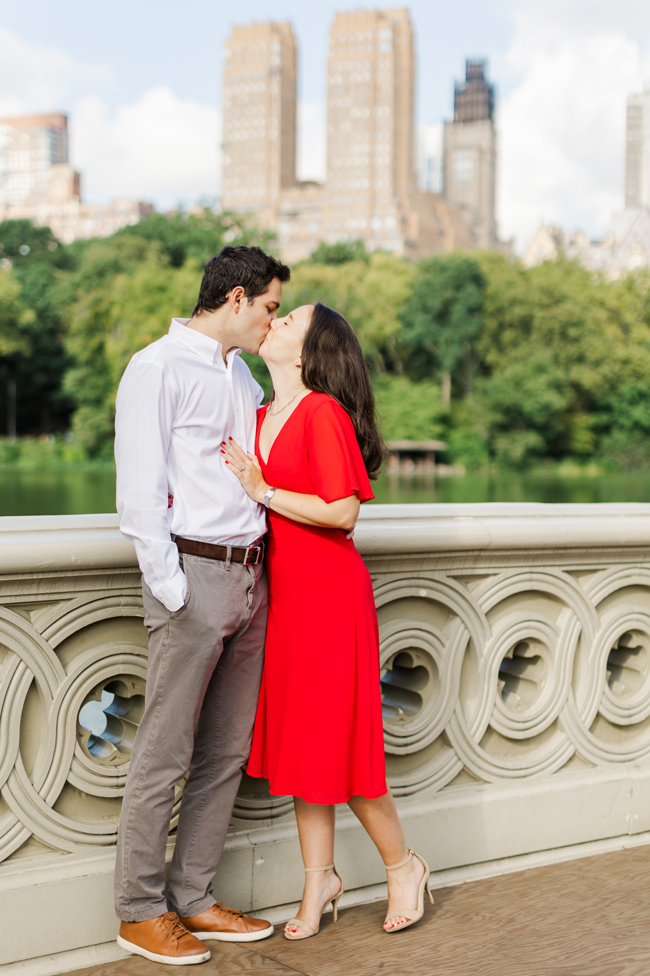 Romantic Central Park Engagement Photos
