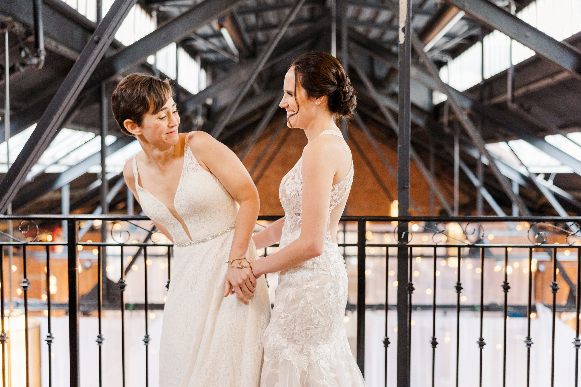 Striking Wedding At 26Bridge in Brooklyn