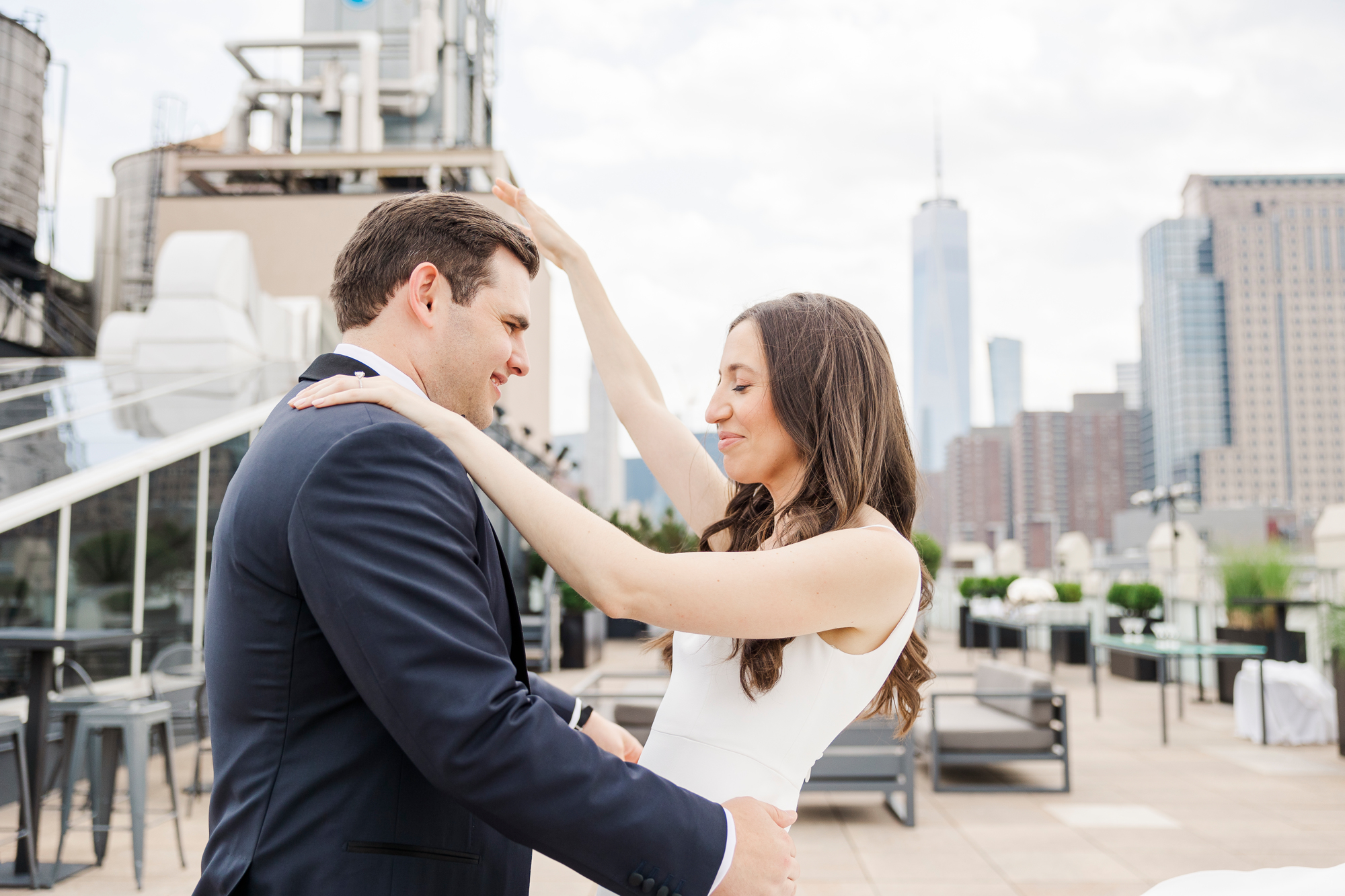 Elegant Summer Wedding At Tribeca Rooftop