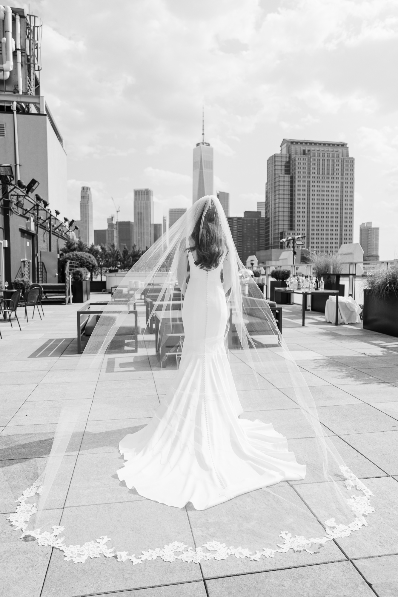 Playful Summer Wedding At Tribeca Rooftop