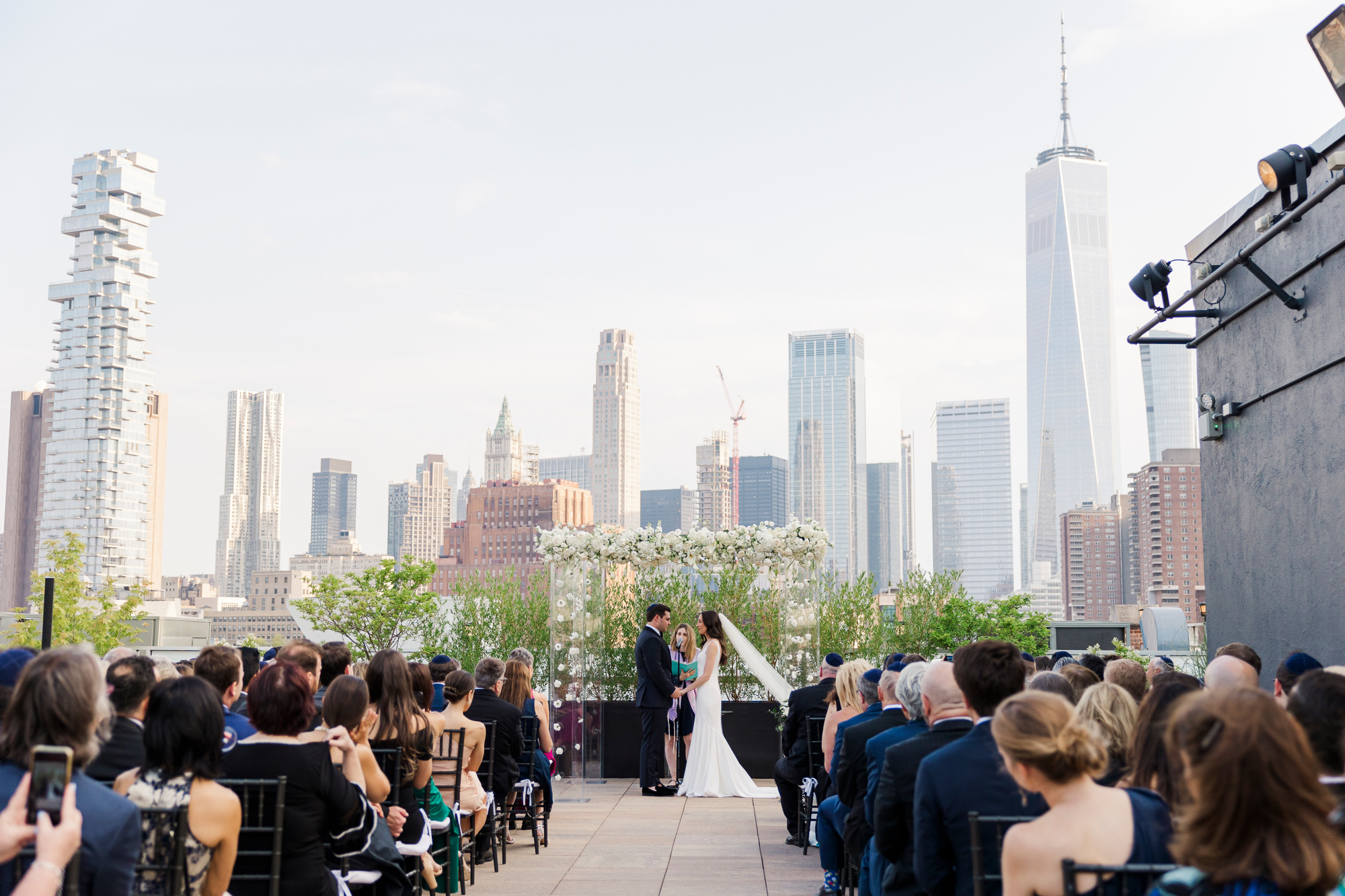 Jaw-Dropping Summer Wedding At Tribeca Rooftop