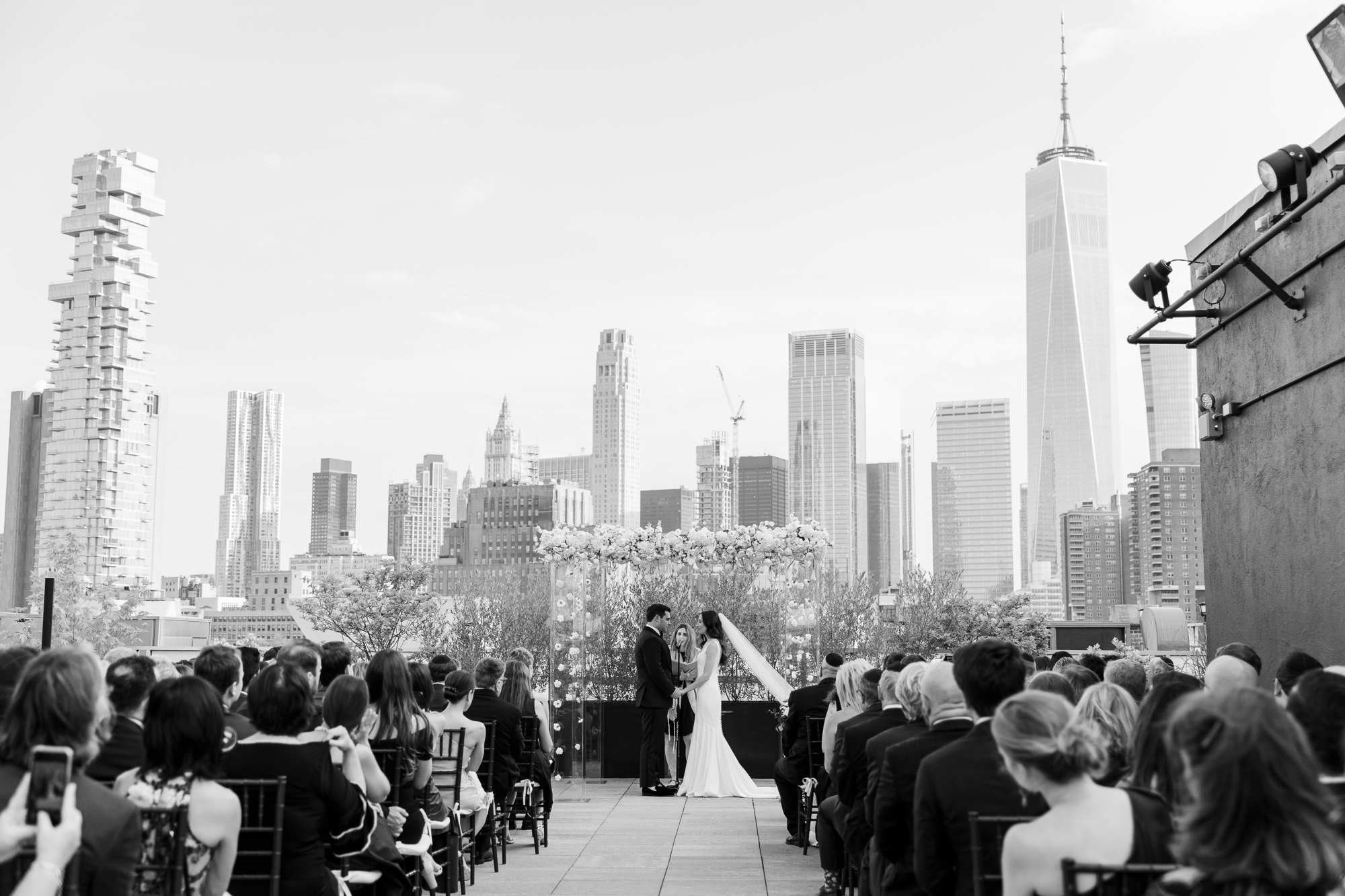 Romantic Summer Wedding At Tribeca Rooftop