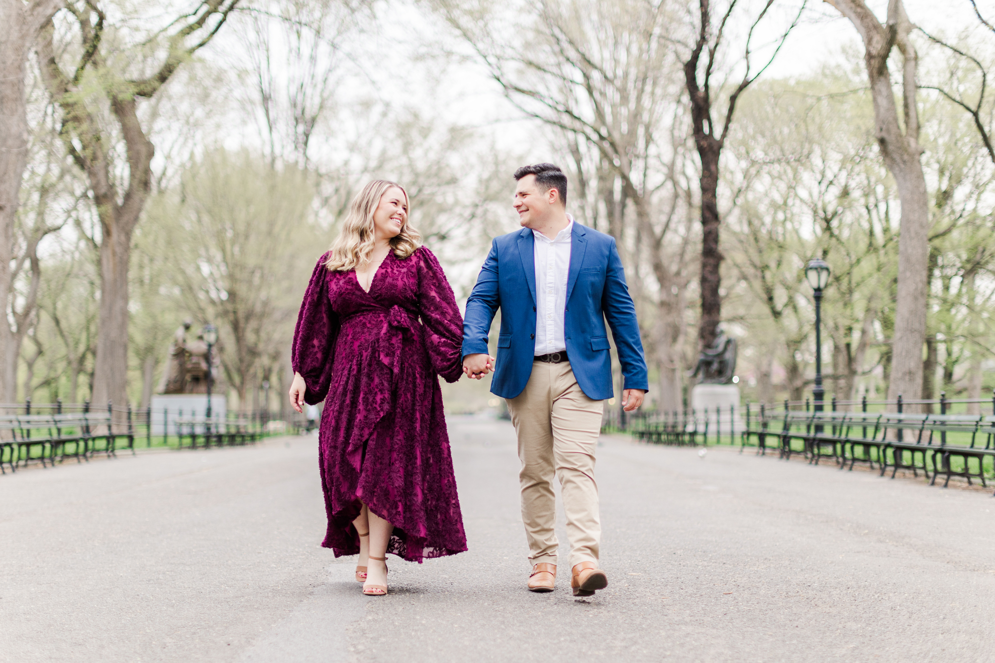 Radiant Engagement Pictures in Central Park