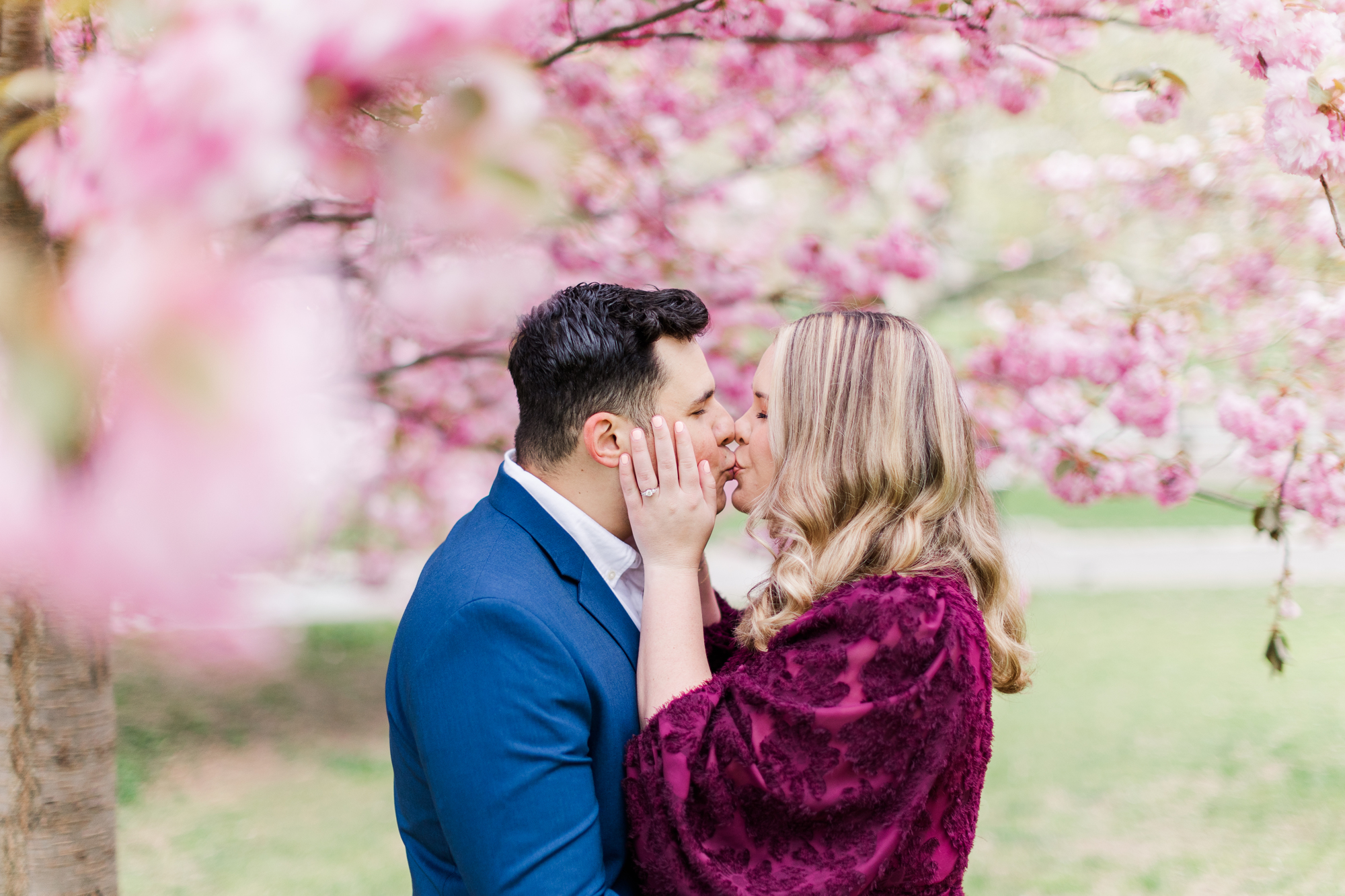 Cheerful Engagement Pictures in Central Park